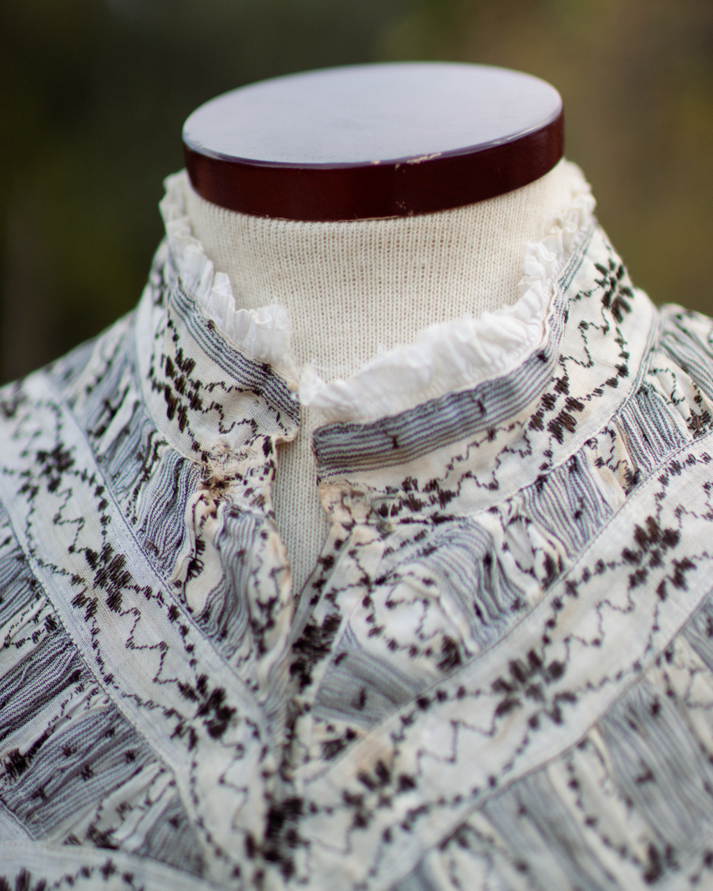 c. 1900s Cotton Wrapper Dress
