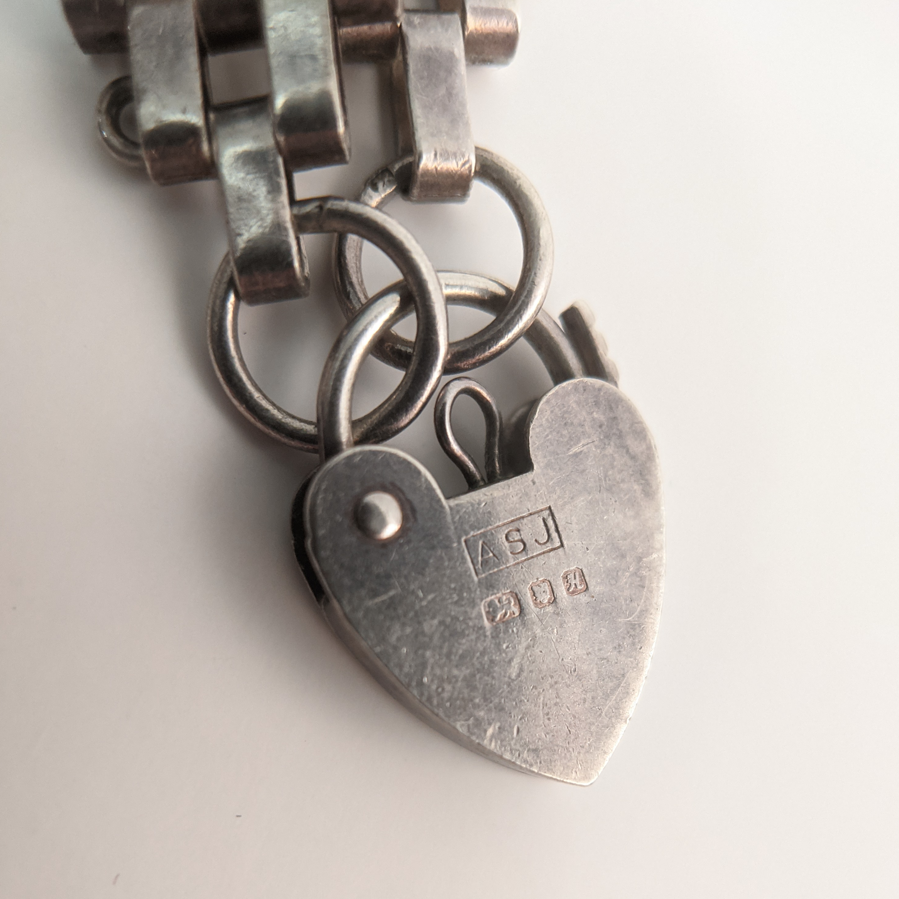 Victorian Revival Sterling Silver Gate Bracelet