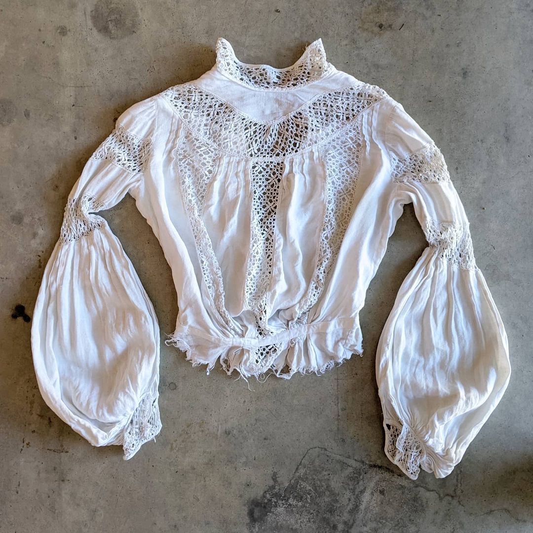 1900s Linen Shirtwaist | As Is