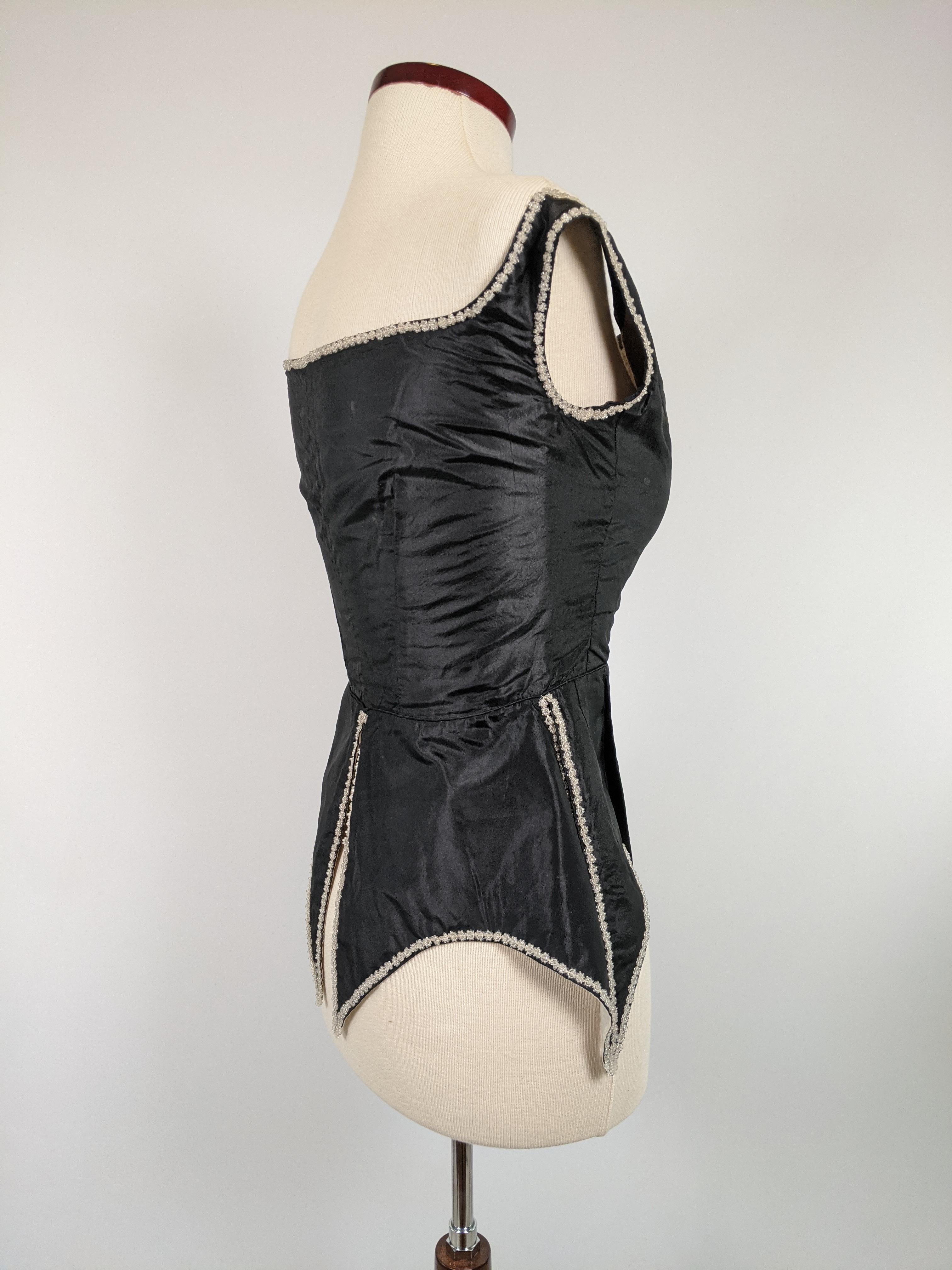 1860s Swiss Waist or Corsage | Button Closures