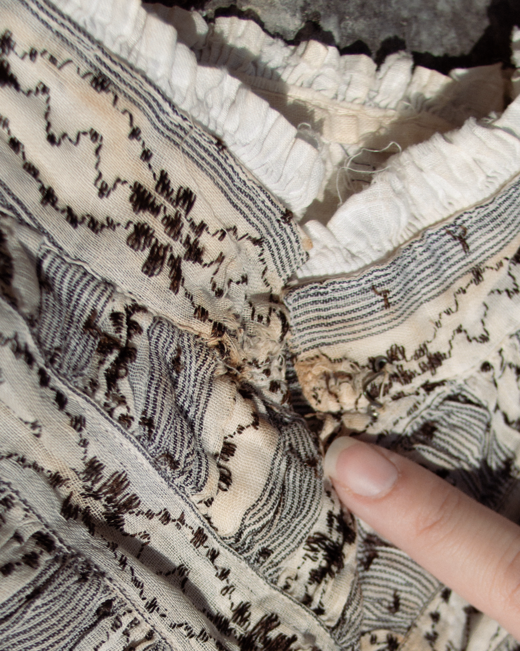 c. 1900s Cotton Wrapper Dress