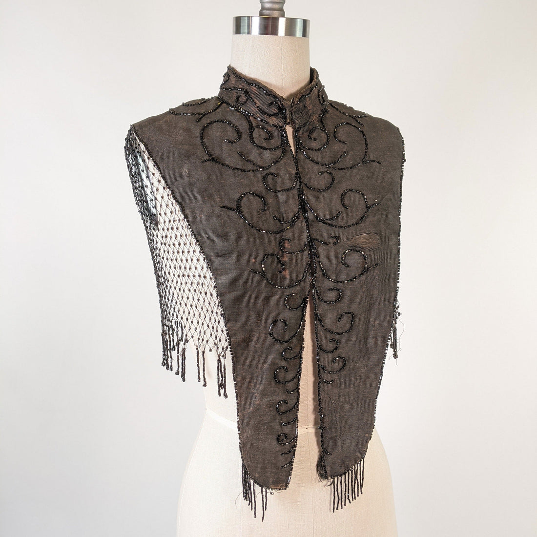 1880s Beaded Mantle