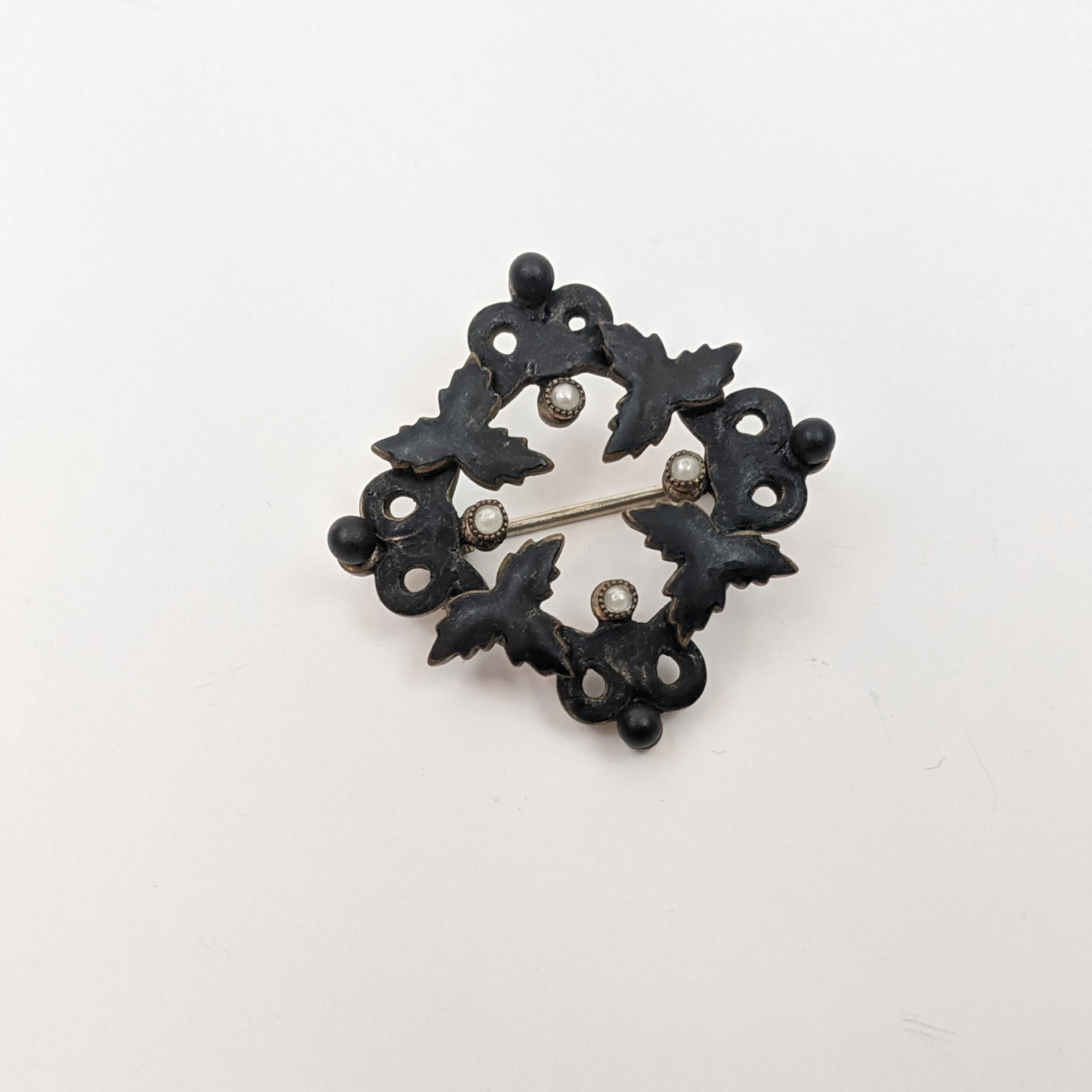 Victorian French Jet Brooch