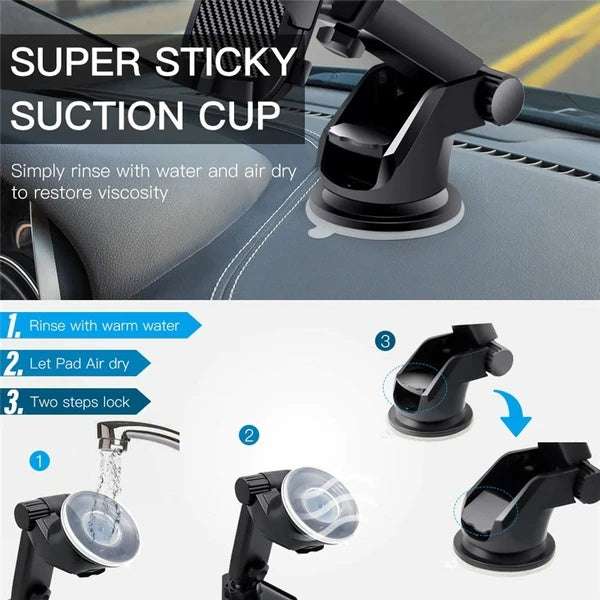 360Universal Mount Holder Car Stand Windshield For Mobile Cell Phone GPS - Gadgets & Gifts