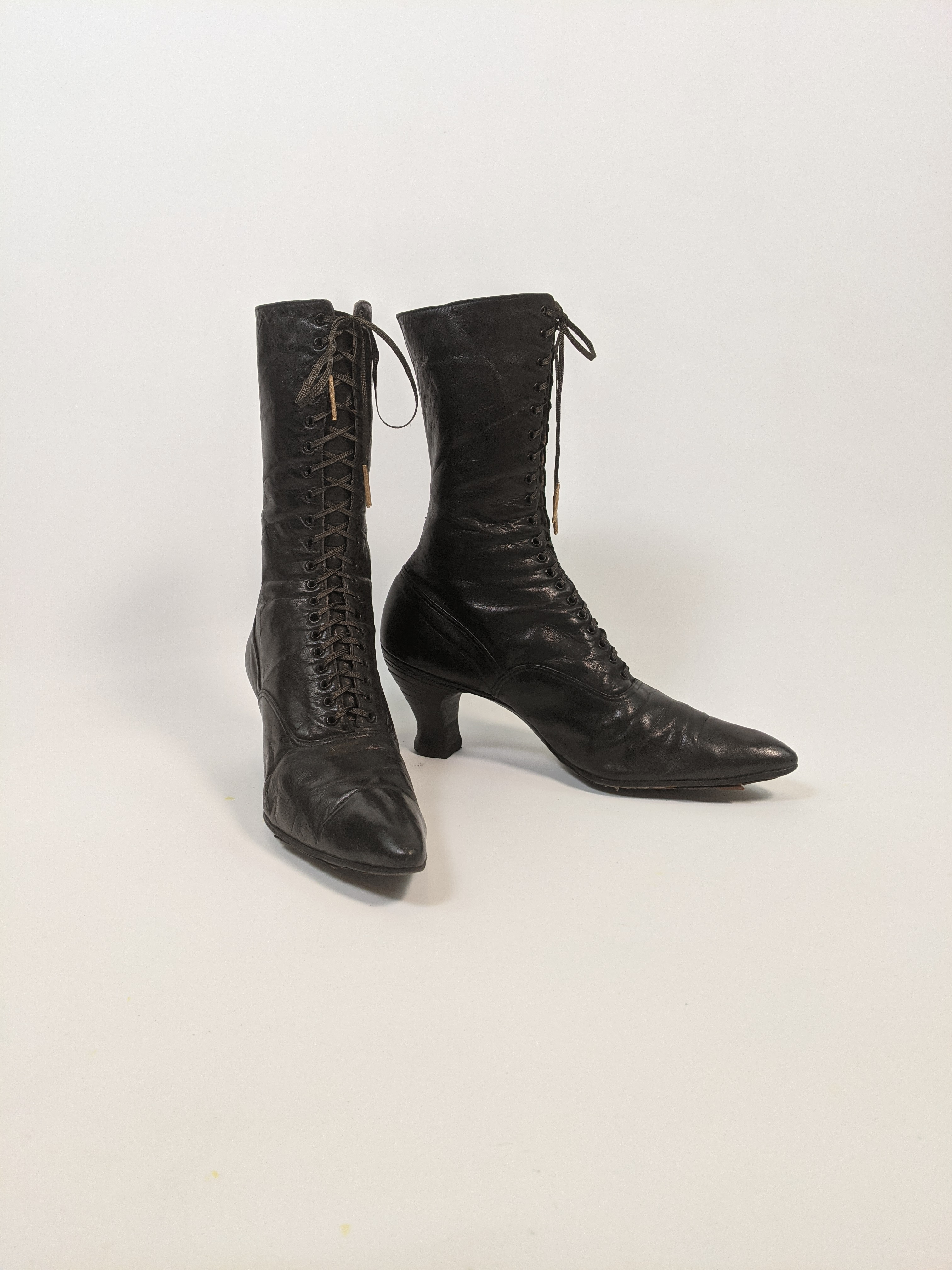 1910s-20s Black Boots | Approx Sz 7