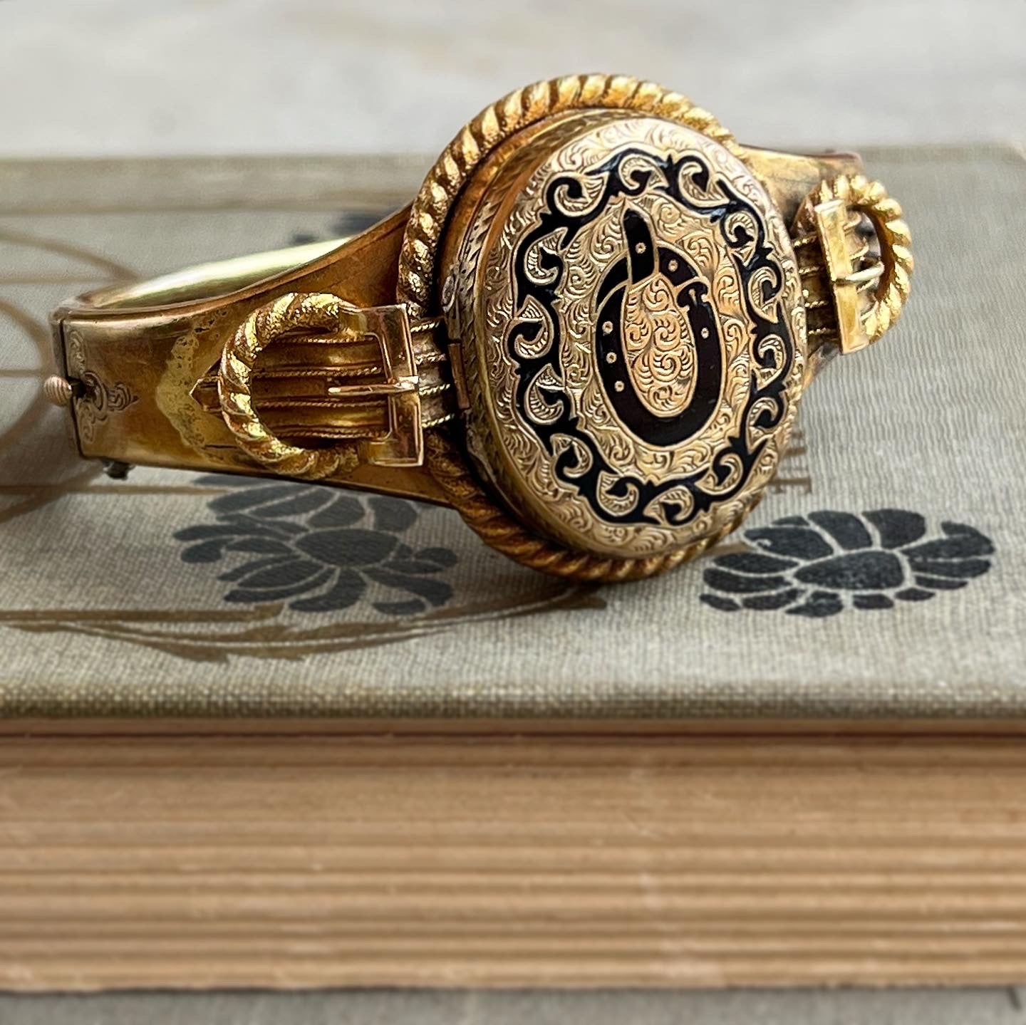 c. 1850s-1860s Gold Filled Locket Bracelet