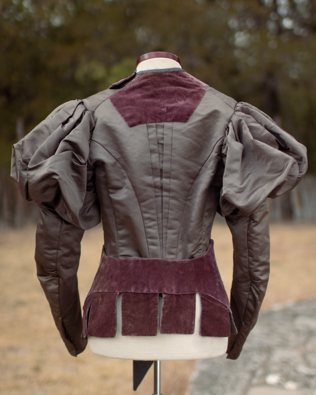 c. 1890s Belted Gigot Sleeve Bodice