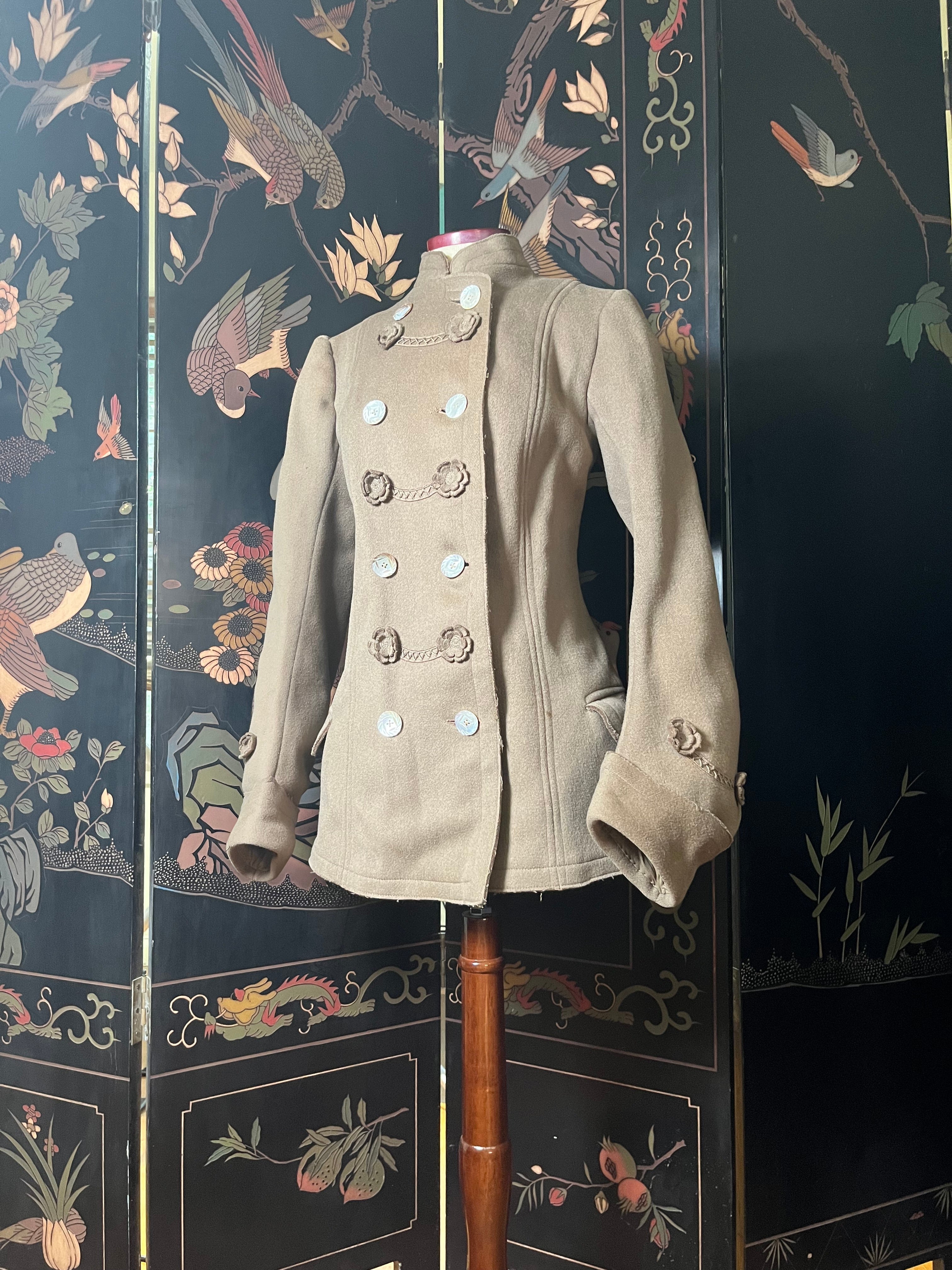 c. 1900s Wool Coat | Petite Size