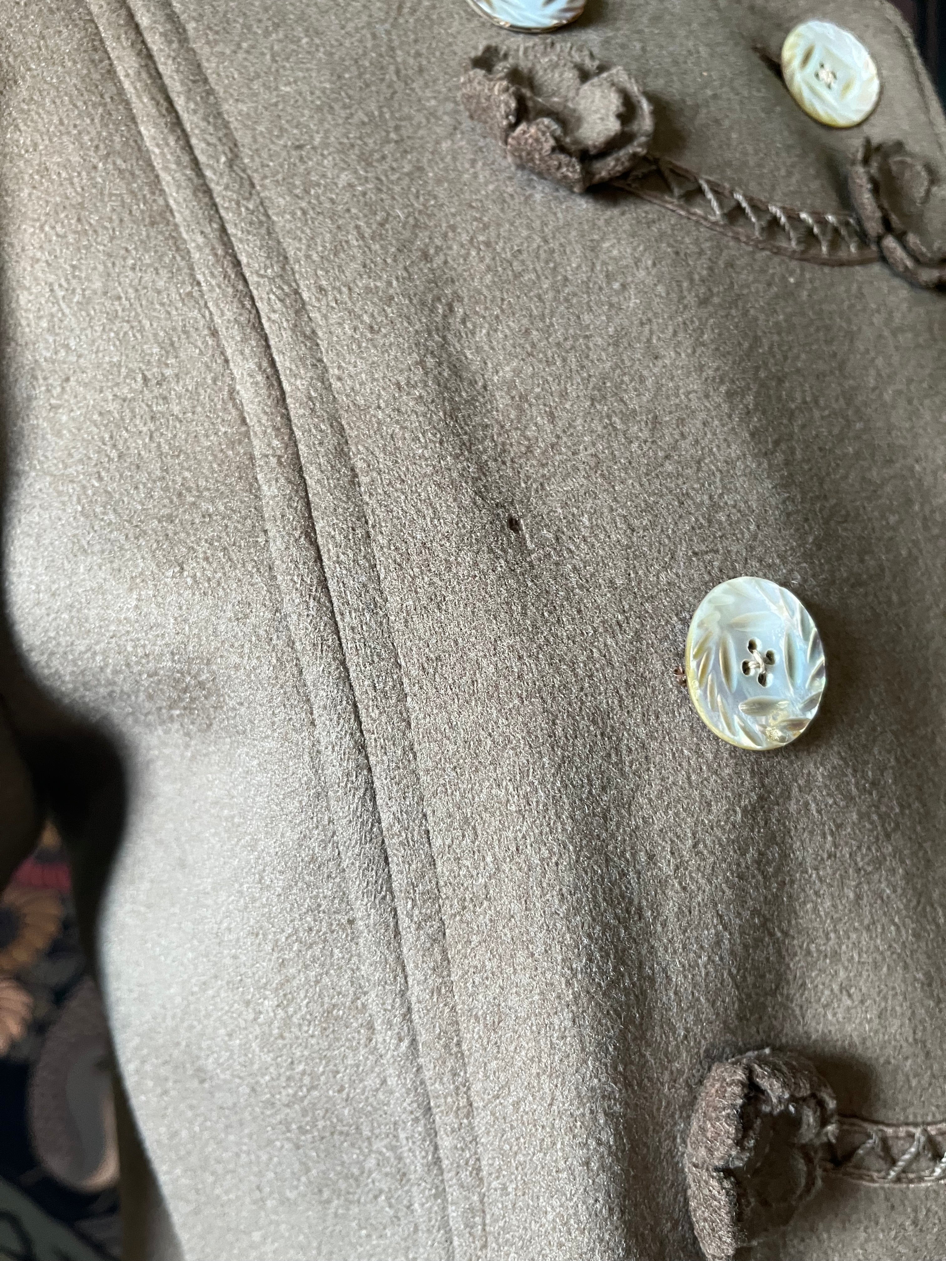 c. 1900s Wool Coat | Petite Size