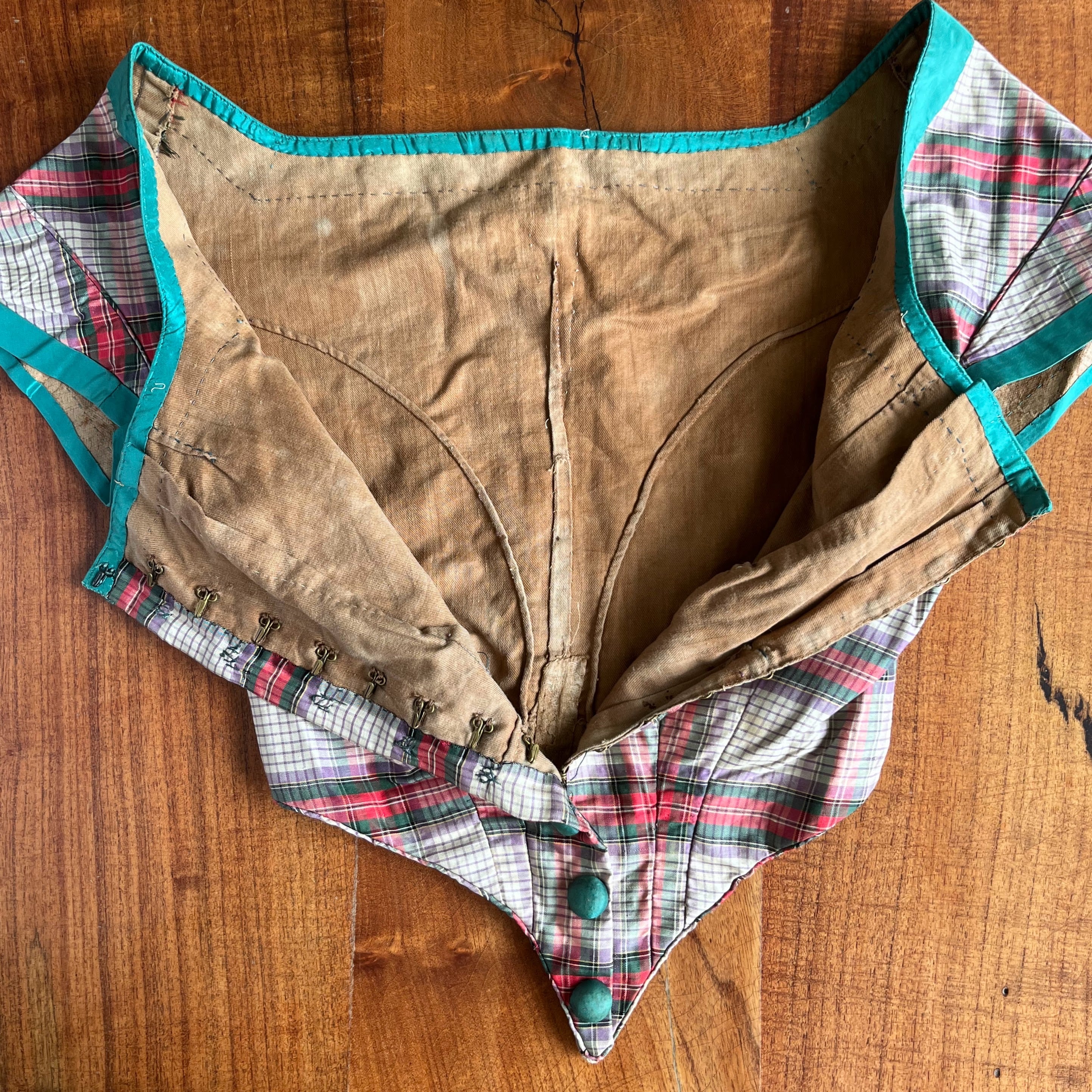 c. 1860s Silk Bodice