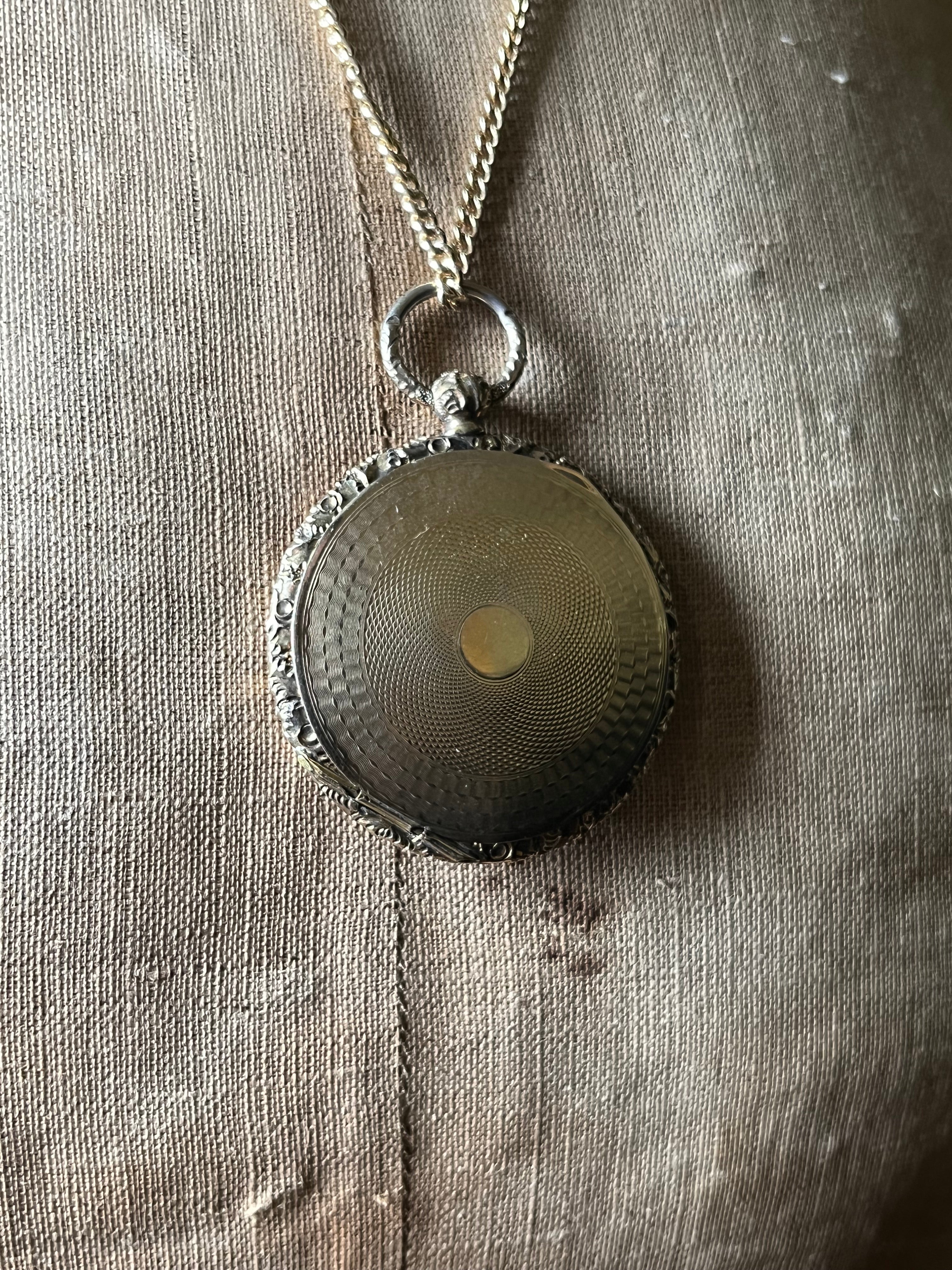 c. 1840s 9k Gold Locket with Daguerreotype