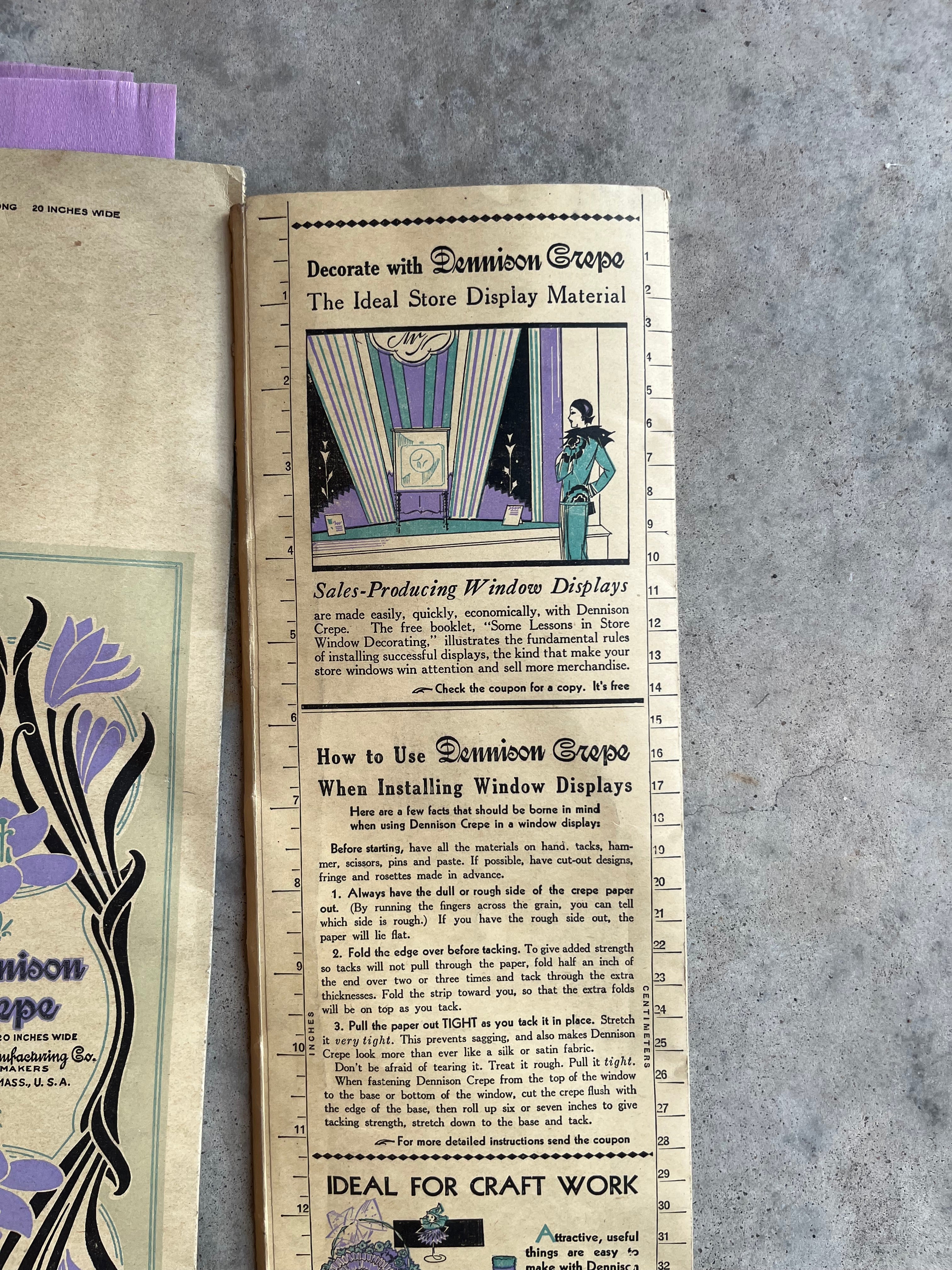 c. 1930s Crepe Paper