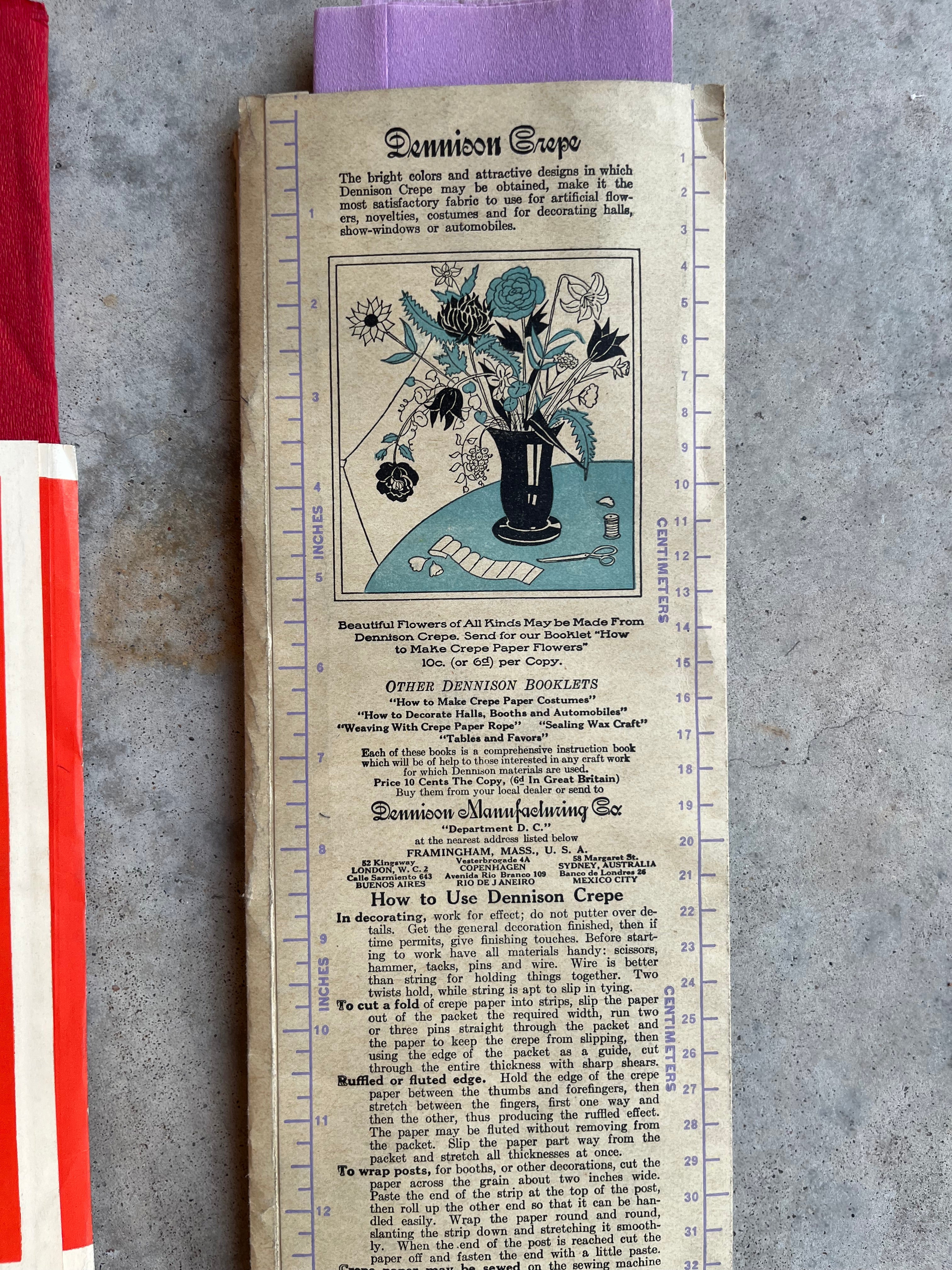 c. 1930s Crepe Paper