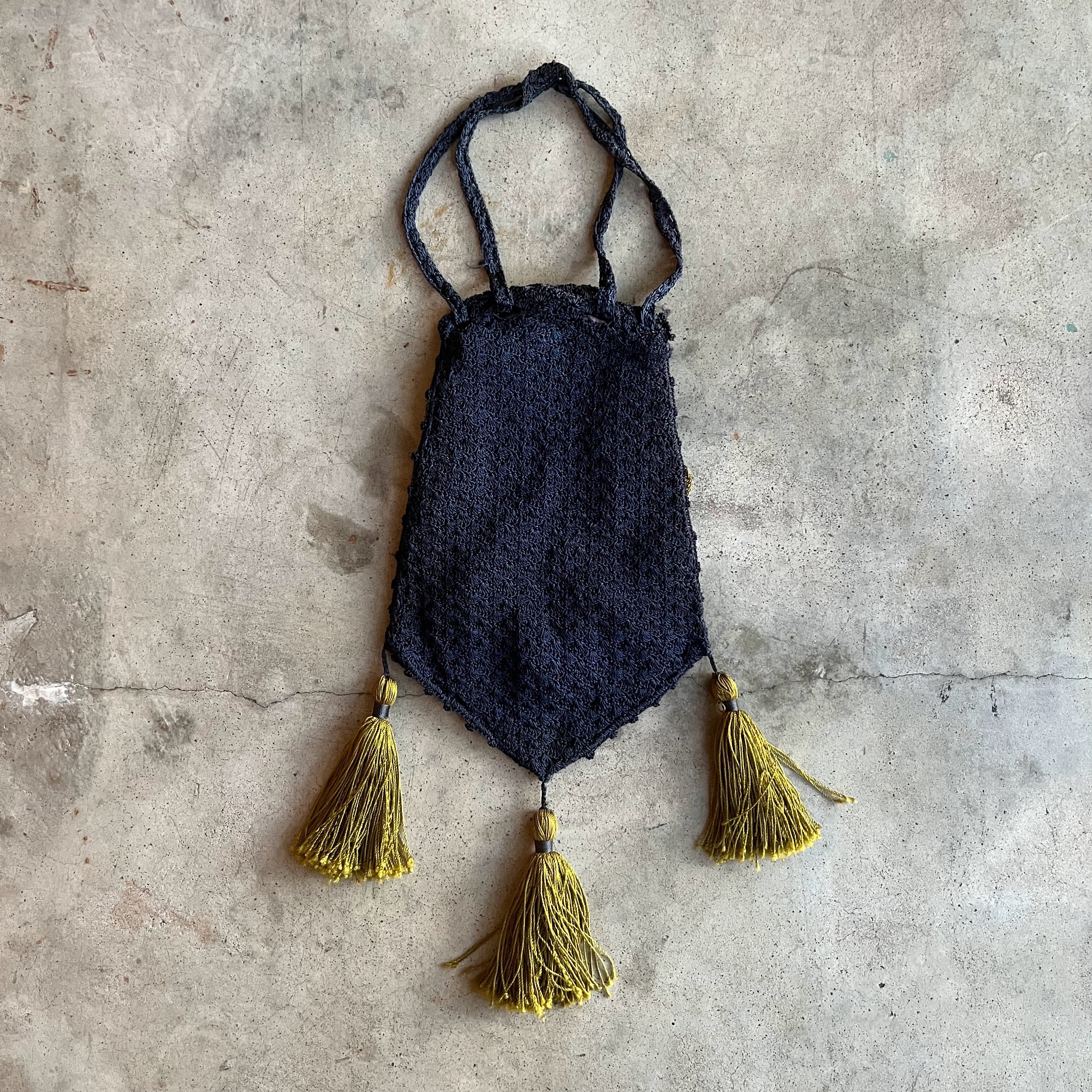 c. 1910s-1920s Crochet Purse