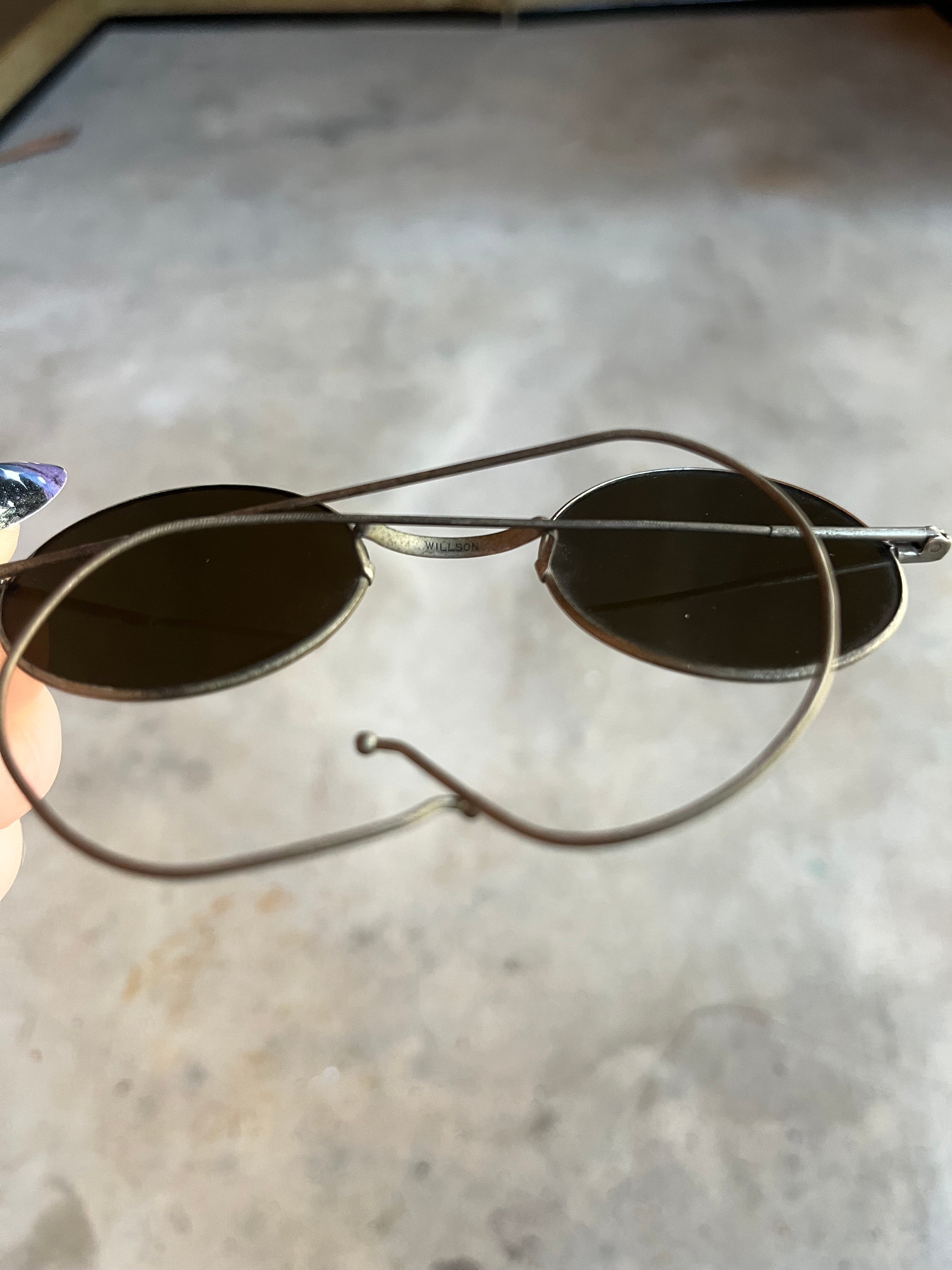 c. 1910s Willson Tinted Glasses with Round Lenses