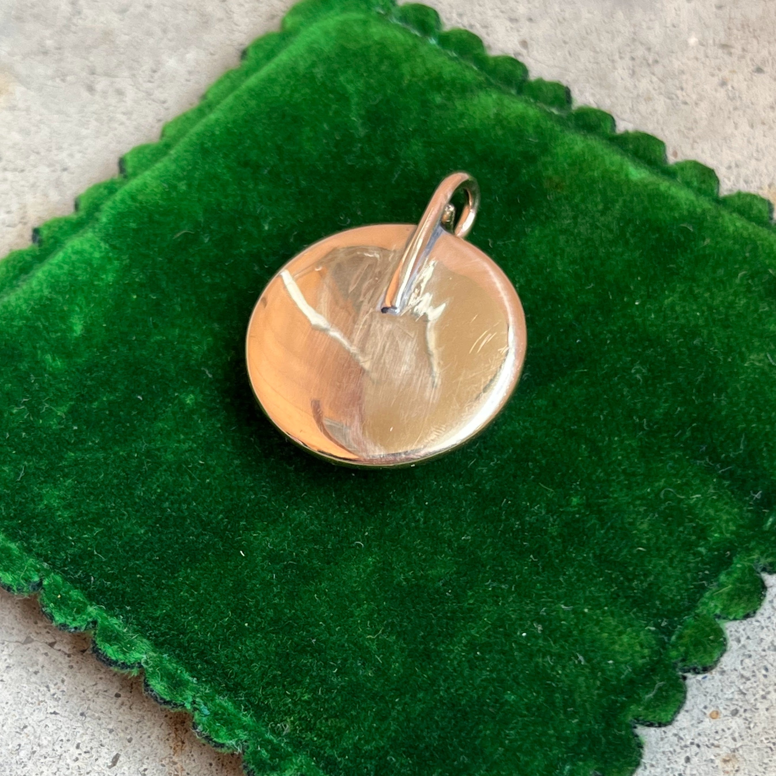 c. Late 19th Century 14k Gold Essex Crystal Bulldog Pendant