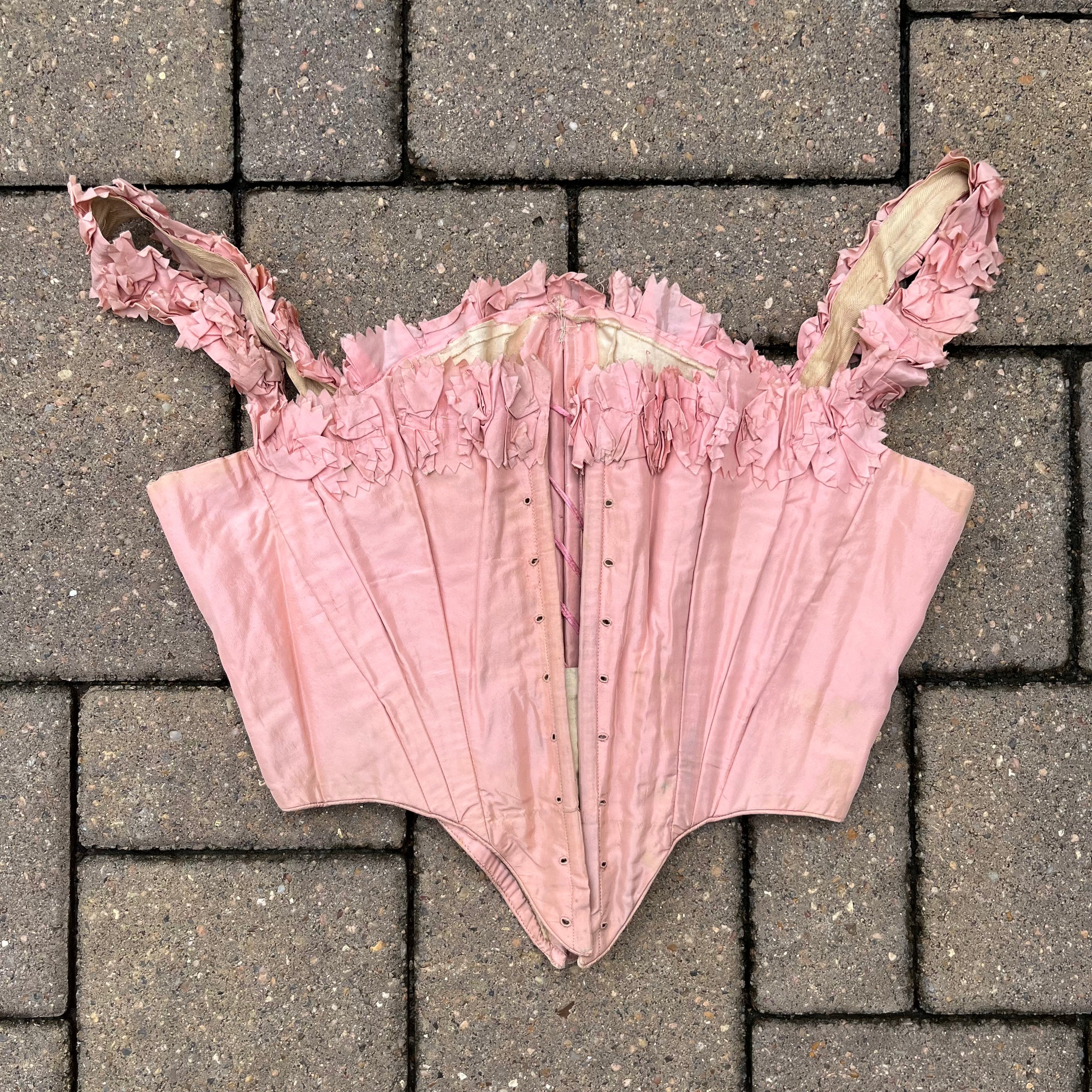 c. 1850s-1860s Pink Swiss Waist
