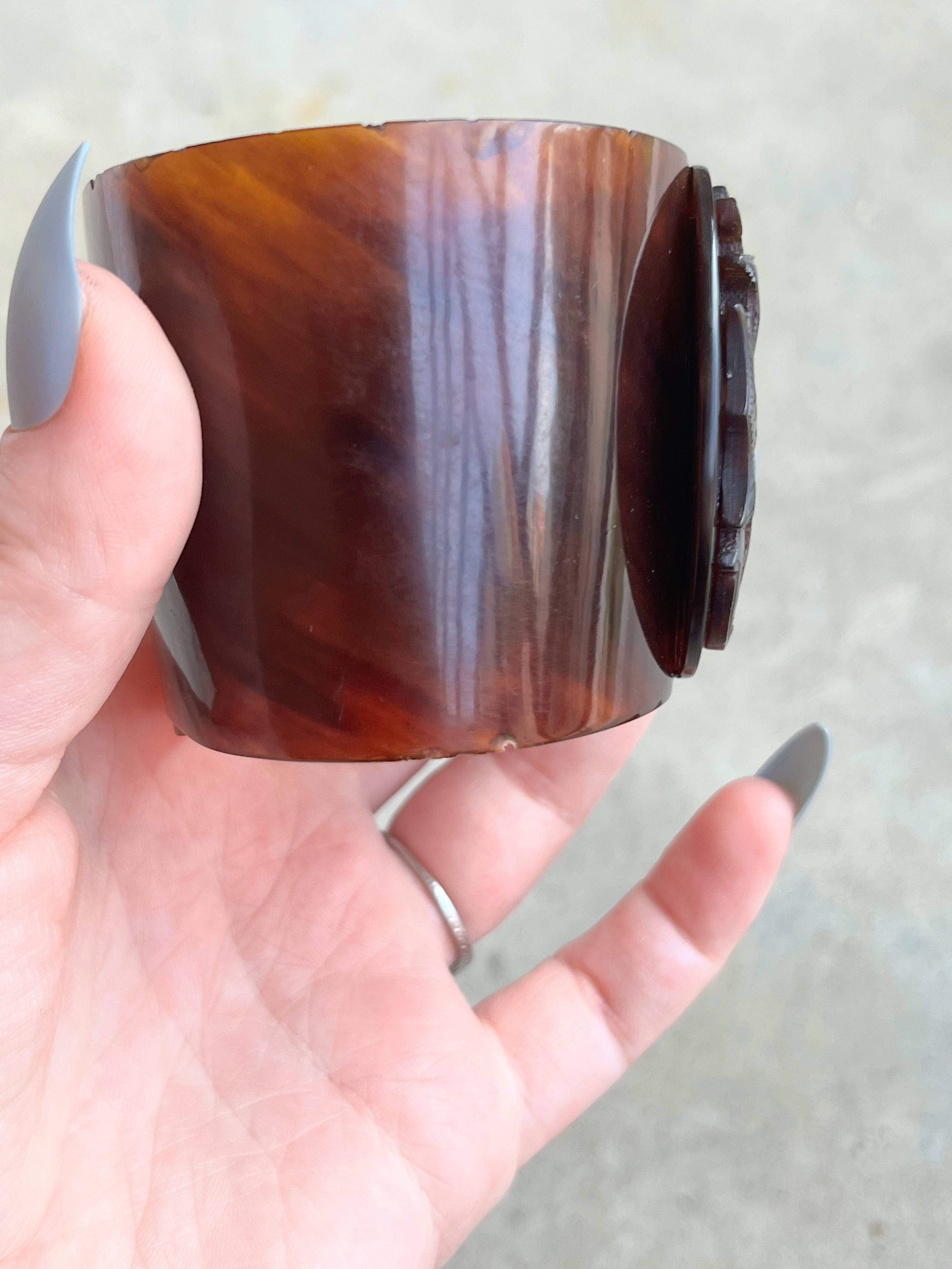 c. 1850s-1860s Tortoise Shell Cuff Bracelets
