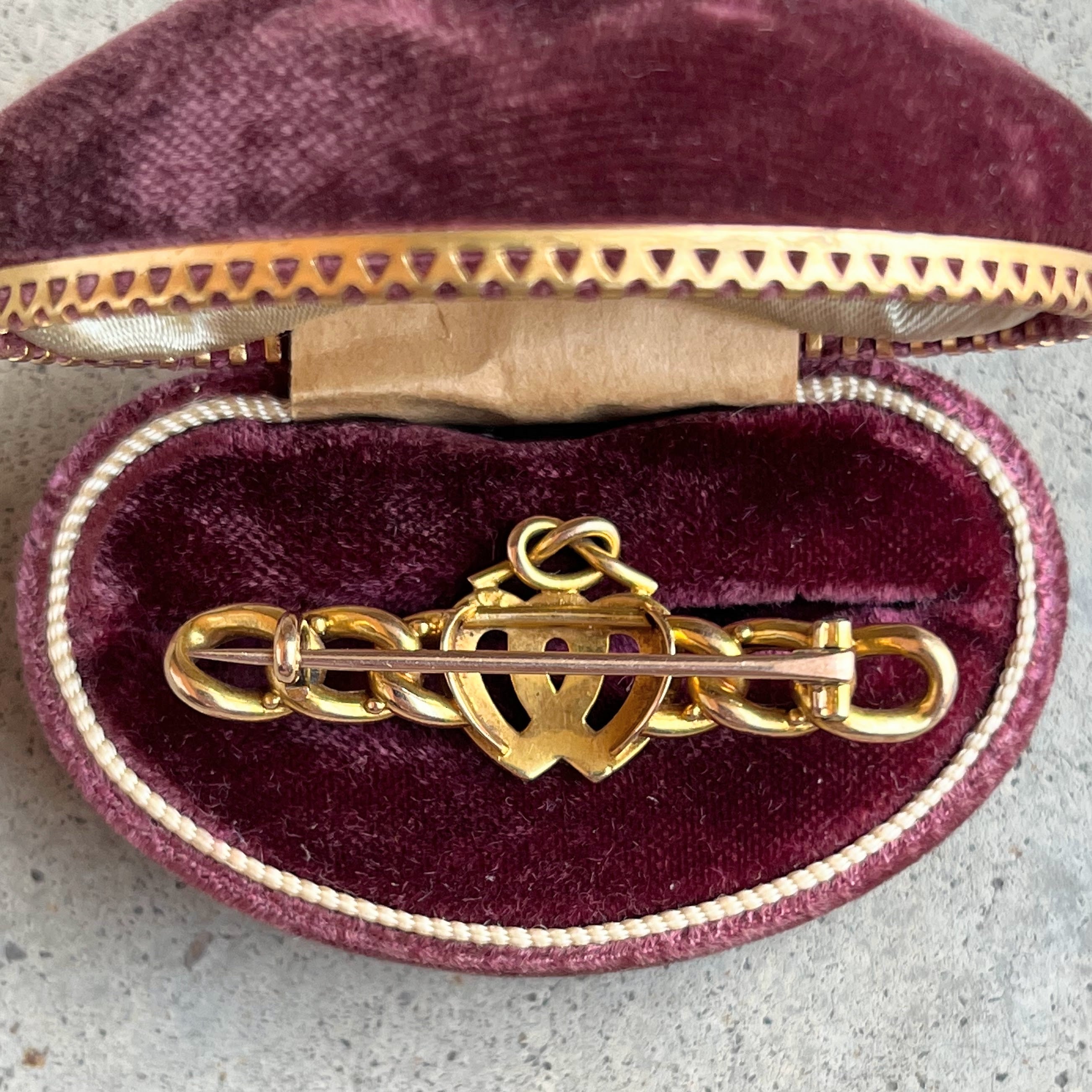 Late 19th c. 14k Gold Lover&