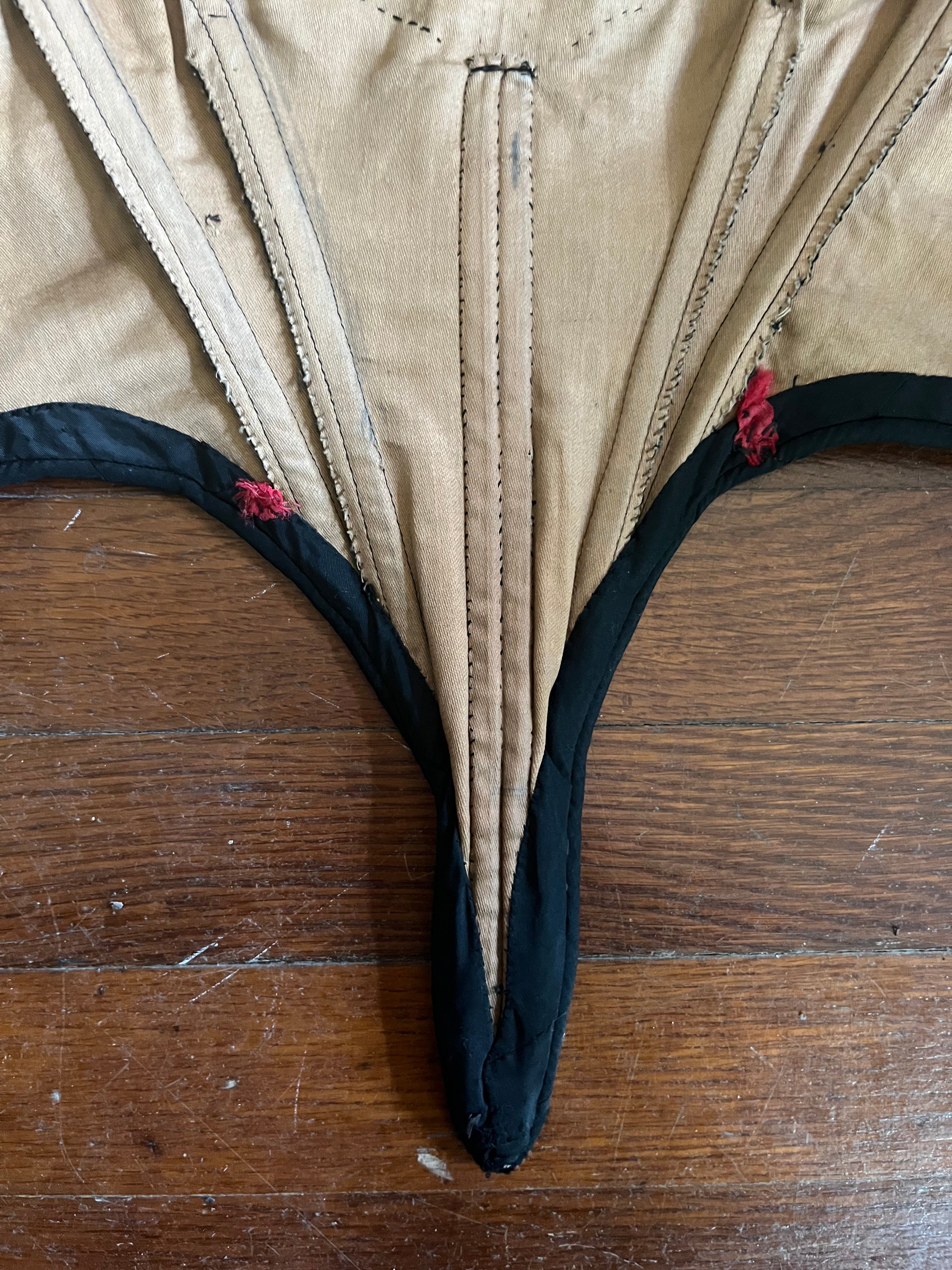 c. 1860s Black Silk Bodice