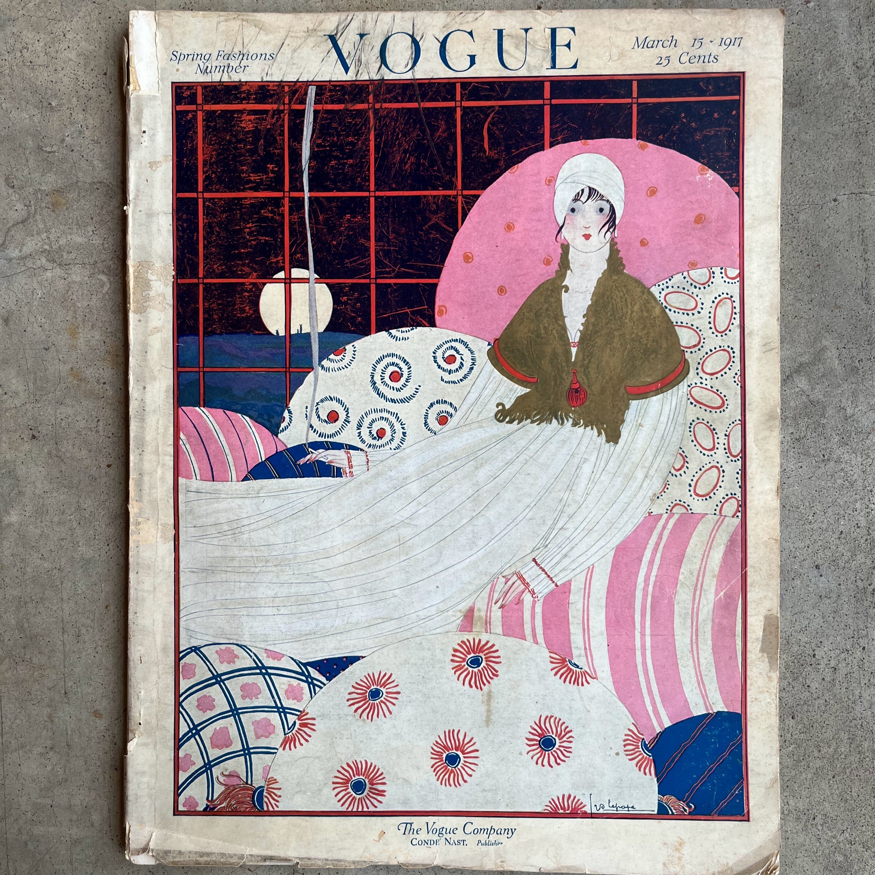 March 15, 1917 Vogue Magazine Spring Fashions