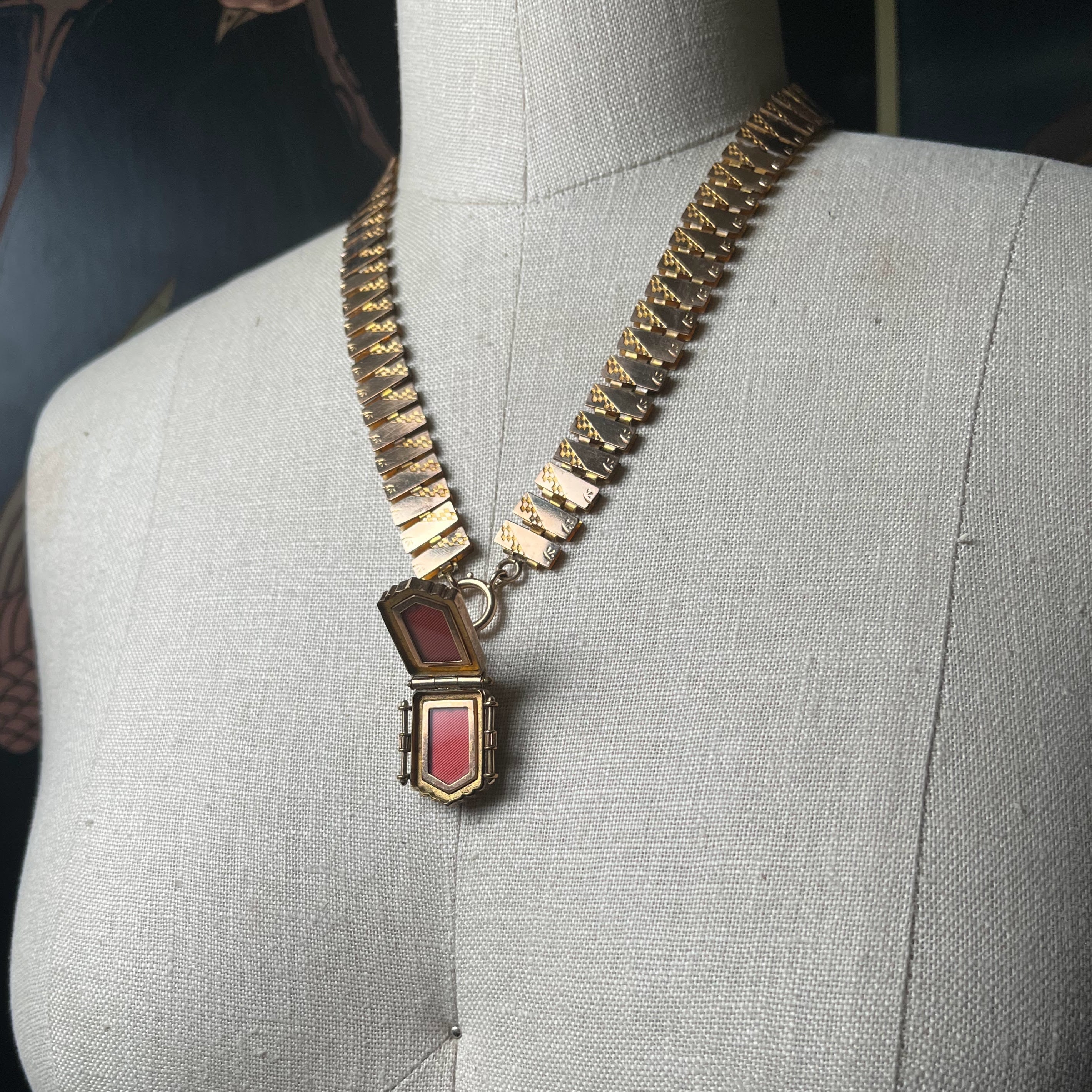 c. 1880s Gold Filled Double Sided Locket