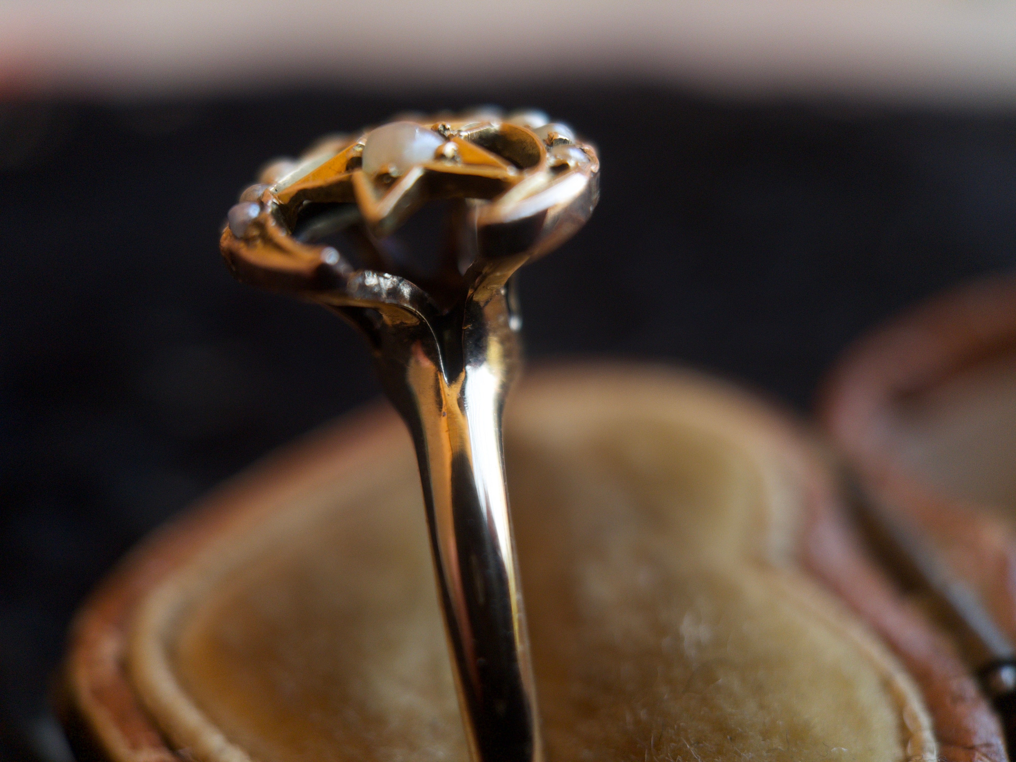 c. 1900s-1910s 10k Gold Celestial Conversion Ring