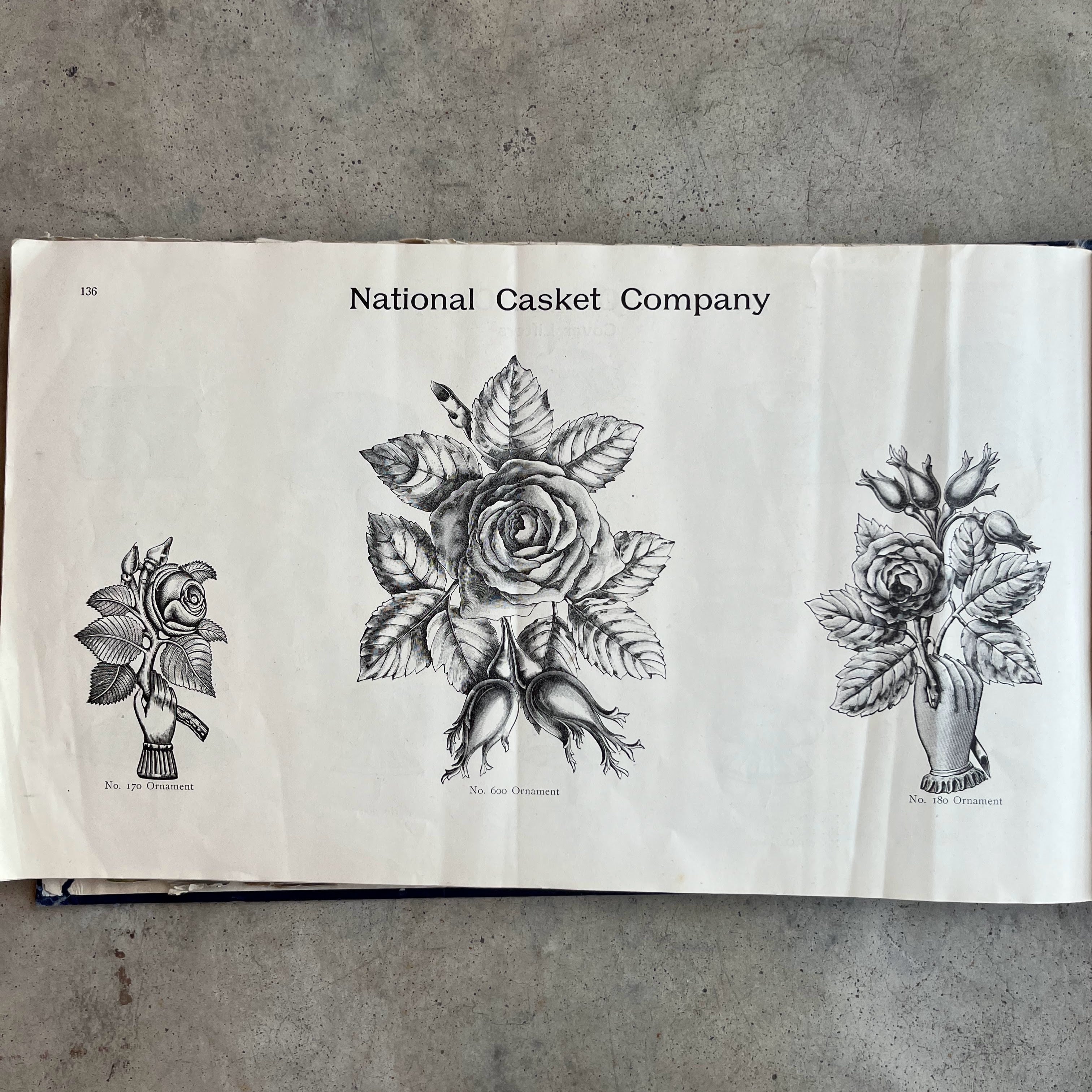 c. 1890 National Casket Co. Catalog Scrapbook
