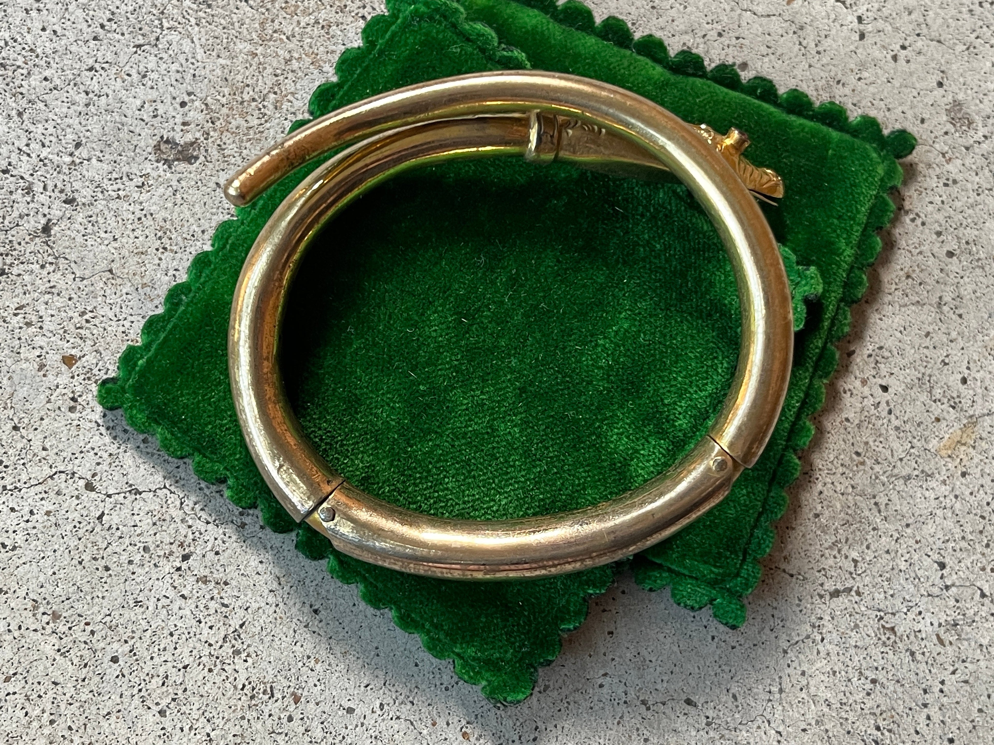 Mid-19th c. Gold Filled Snake Bracelet