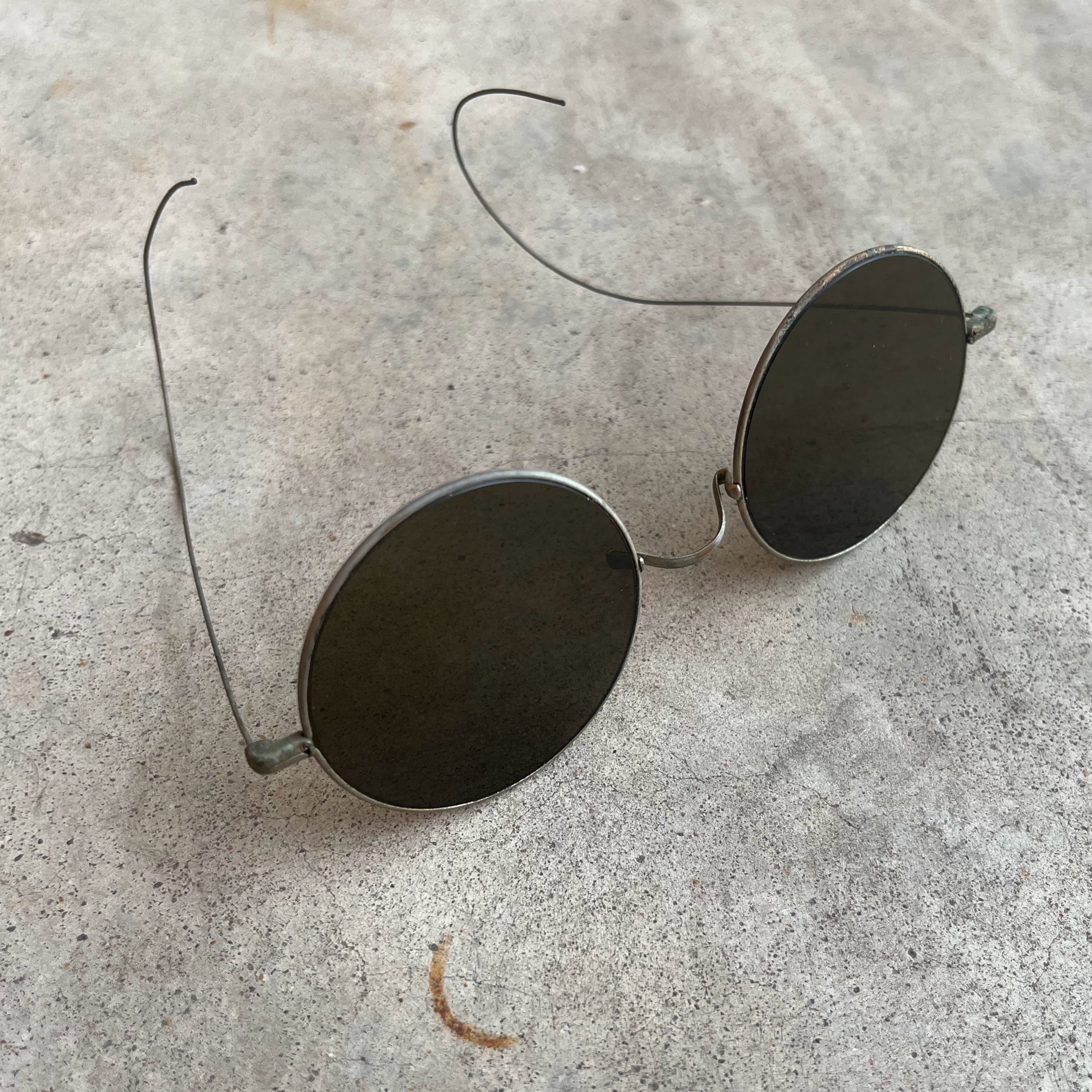 c. 1910s-1920s Tinted Glasses with Round Lenses