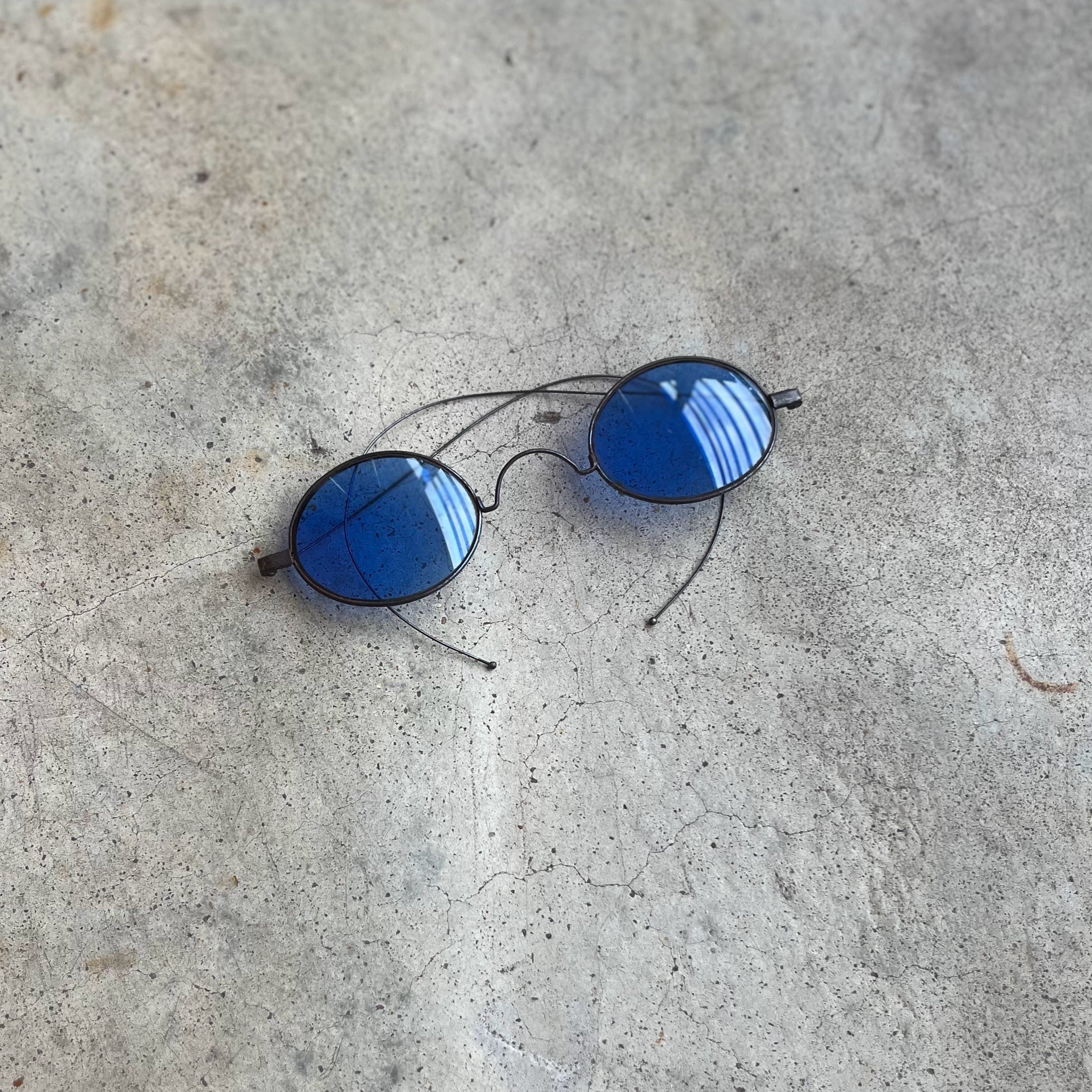 c. 1890s-1900s Blue Tinted Glasses