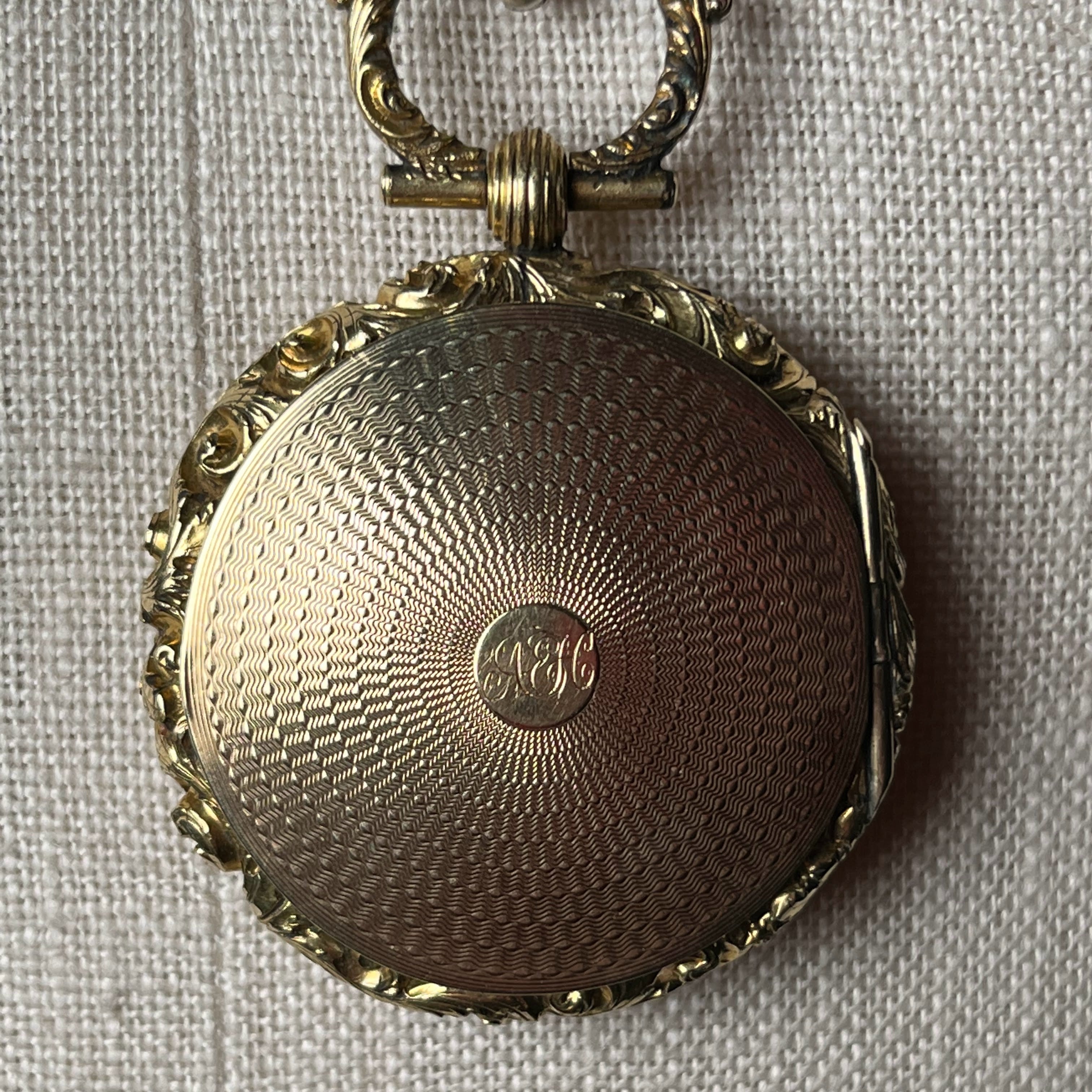 Early 19th c. Gold Front + Back Locket