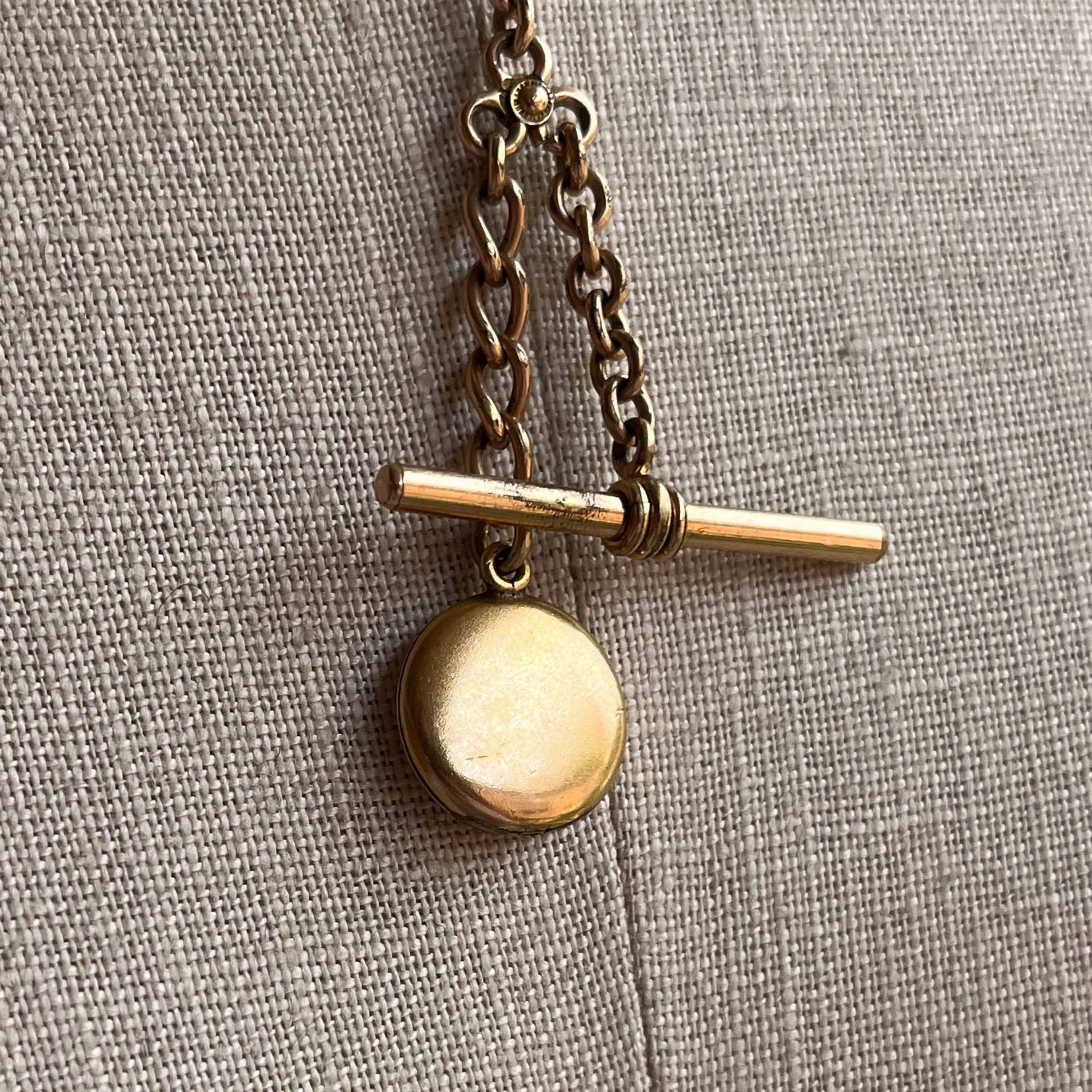 c. Turn of the Century Locket + Chains Necklace