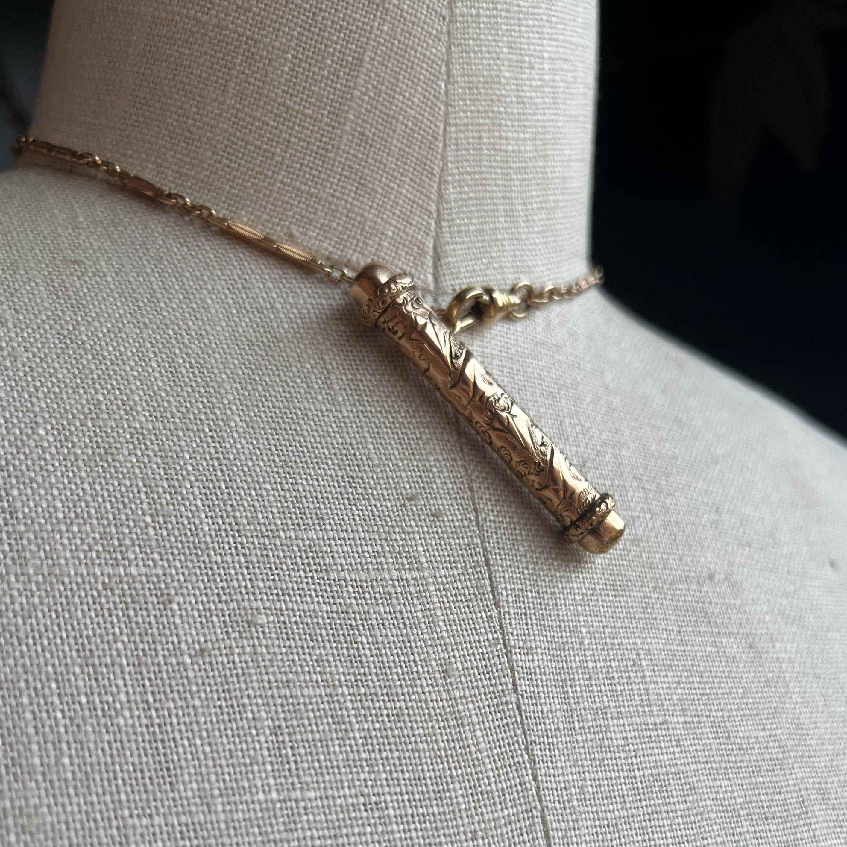 c. Turn of the Century Button Hook + Chain