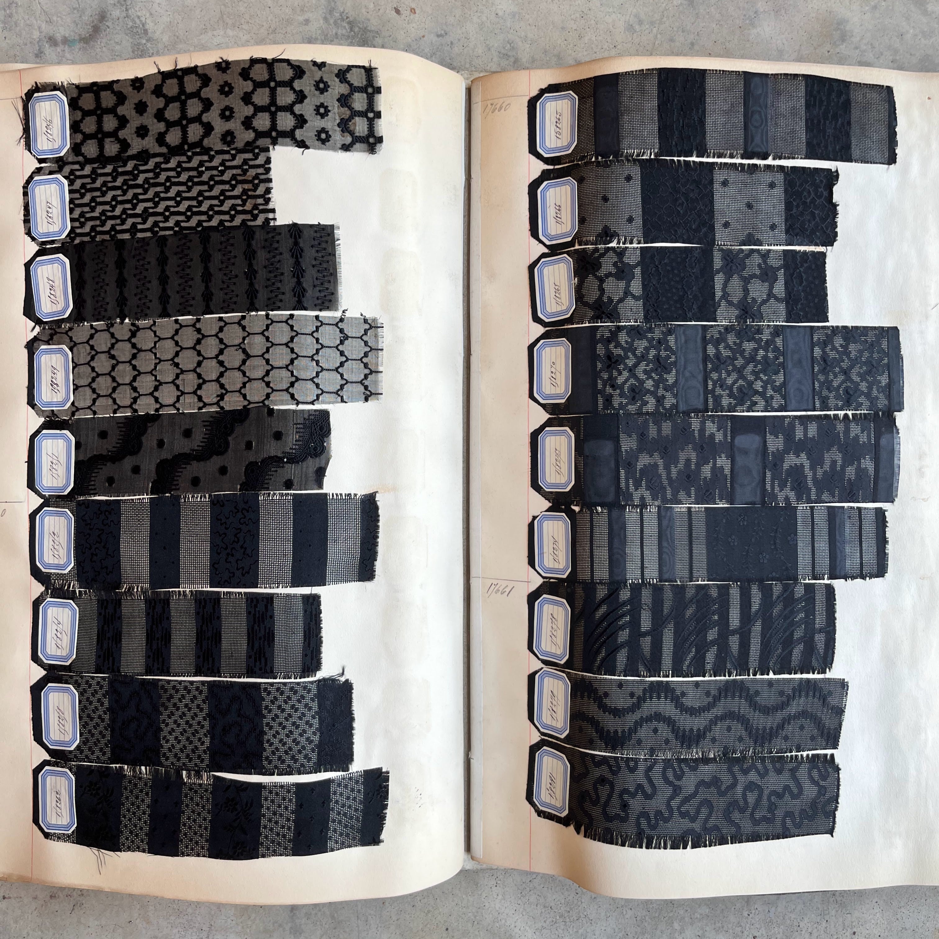 1890s French Fabric Swatchbook