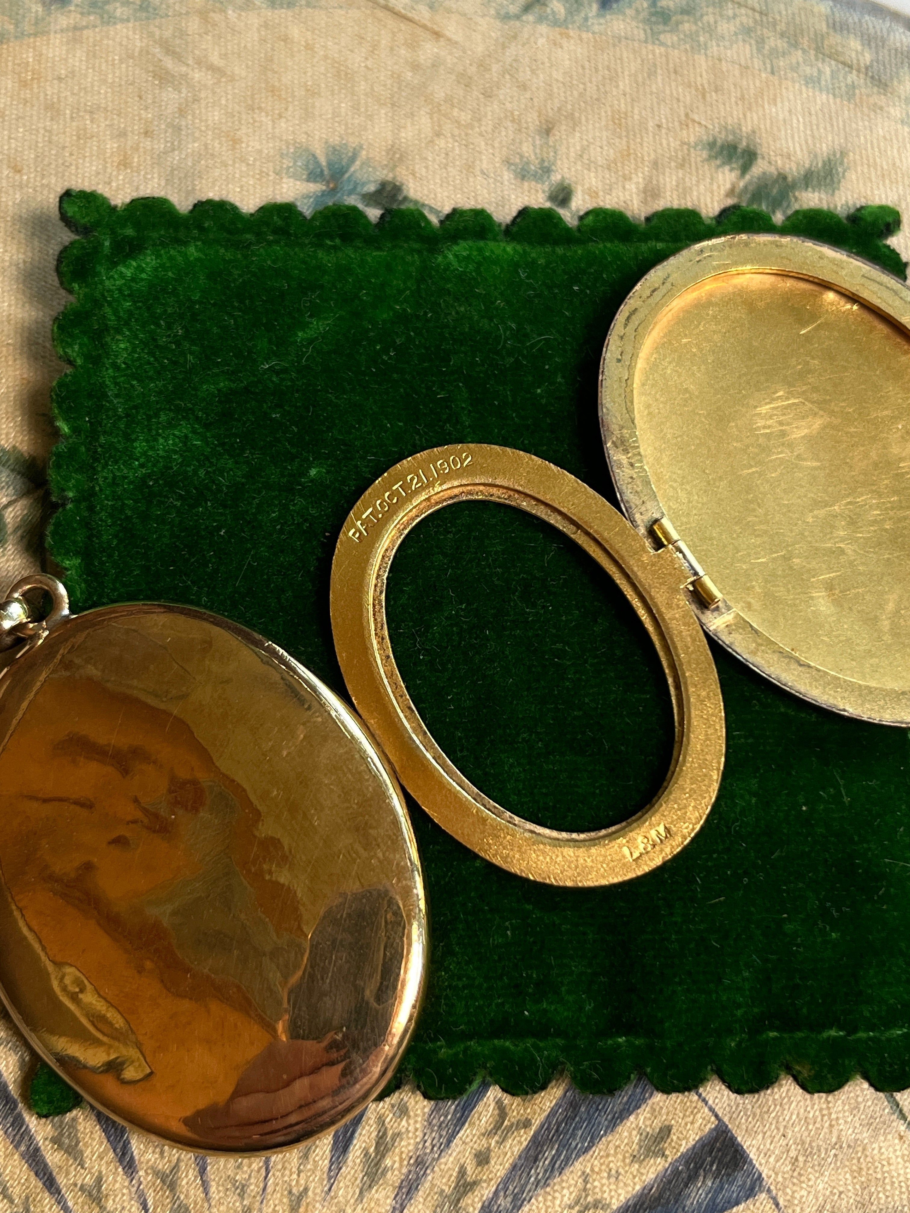 c. 1900s Gold Filled Three Photo Locket