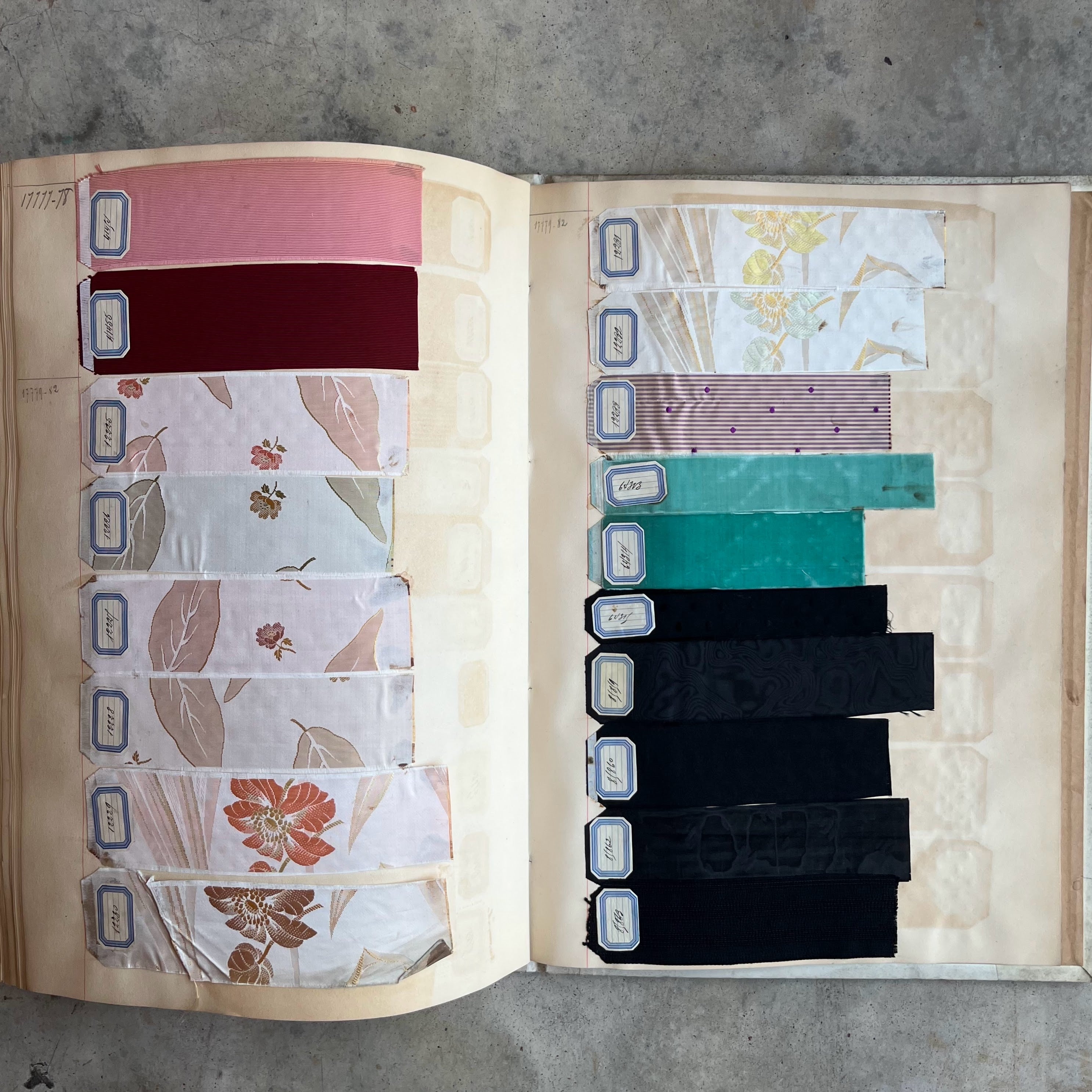 1890s French Fabric Swatchbook