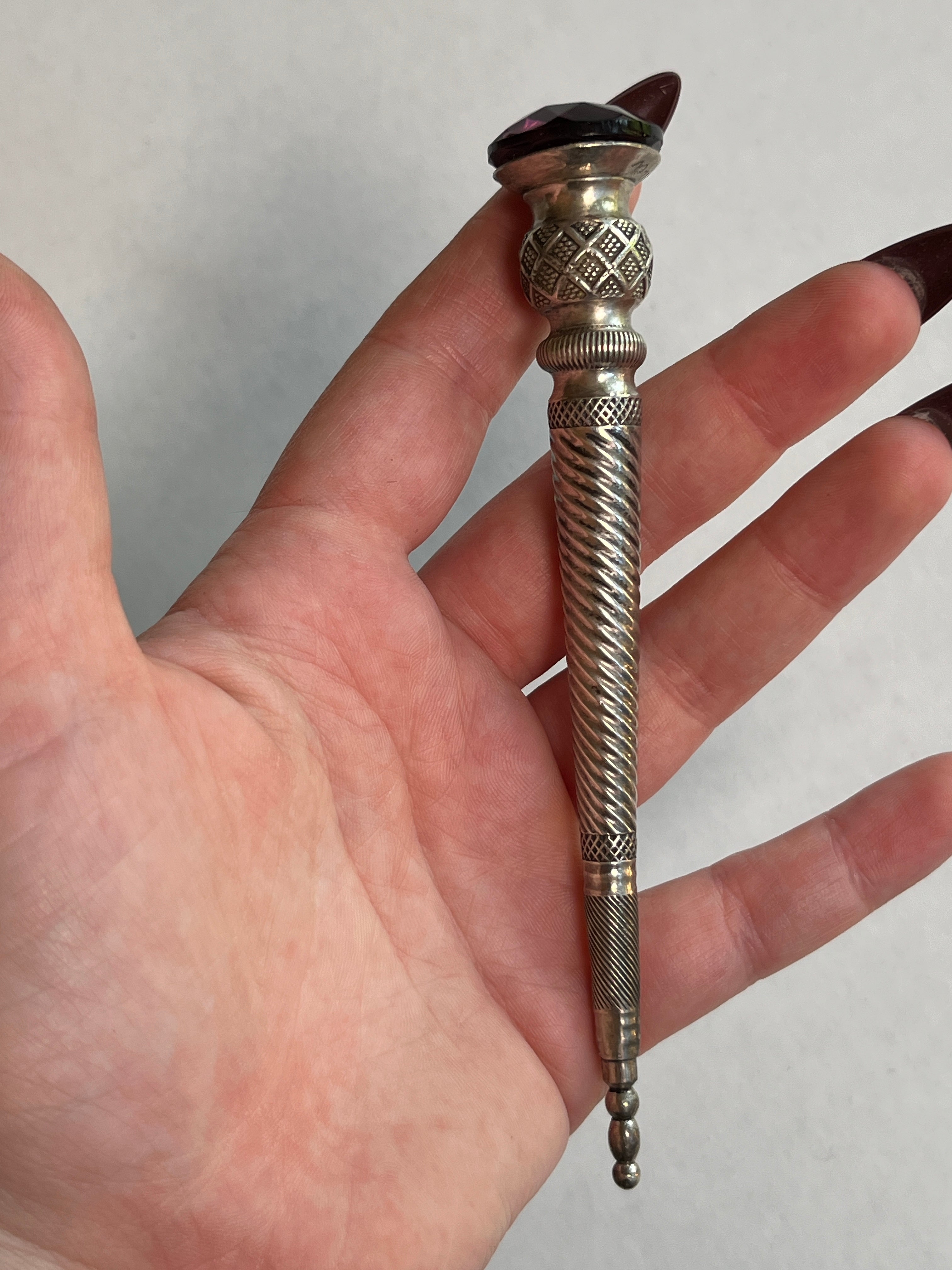 19th c. Sterling Silver Kilt Pin Pendant Conversion