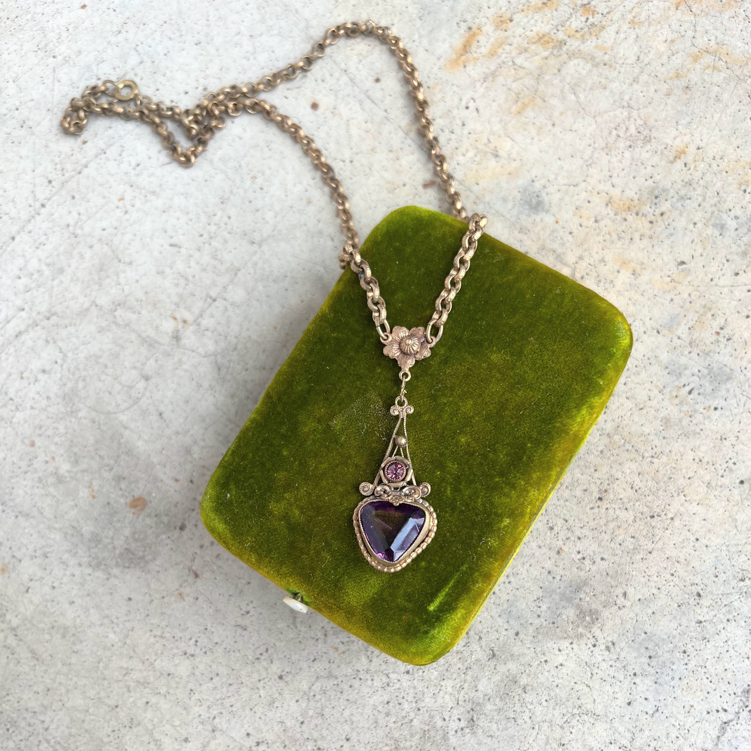 Early 20th c. Gilt Brass Necklace