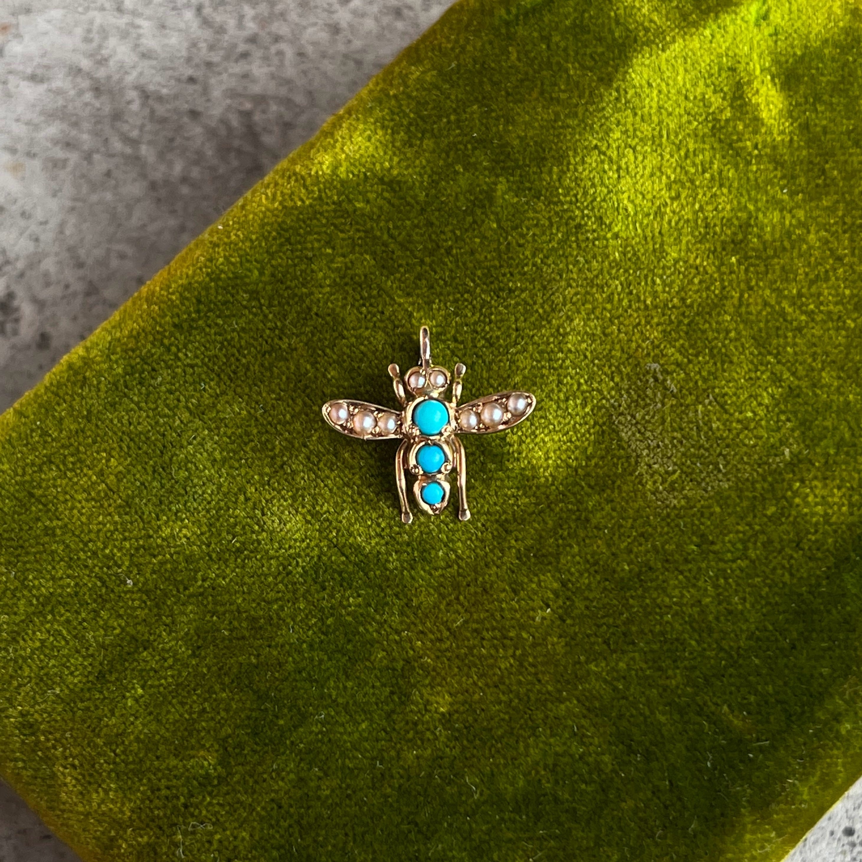 Late 19th c. 14k Gold Fly Pendant
