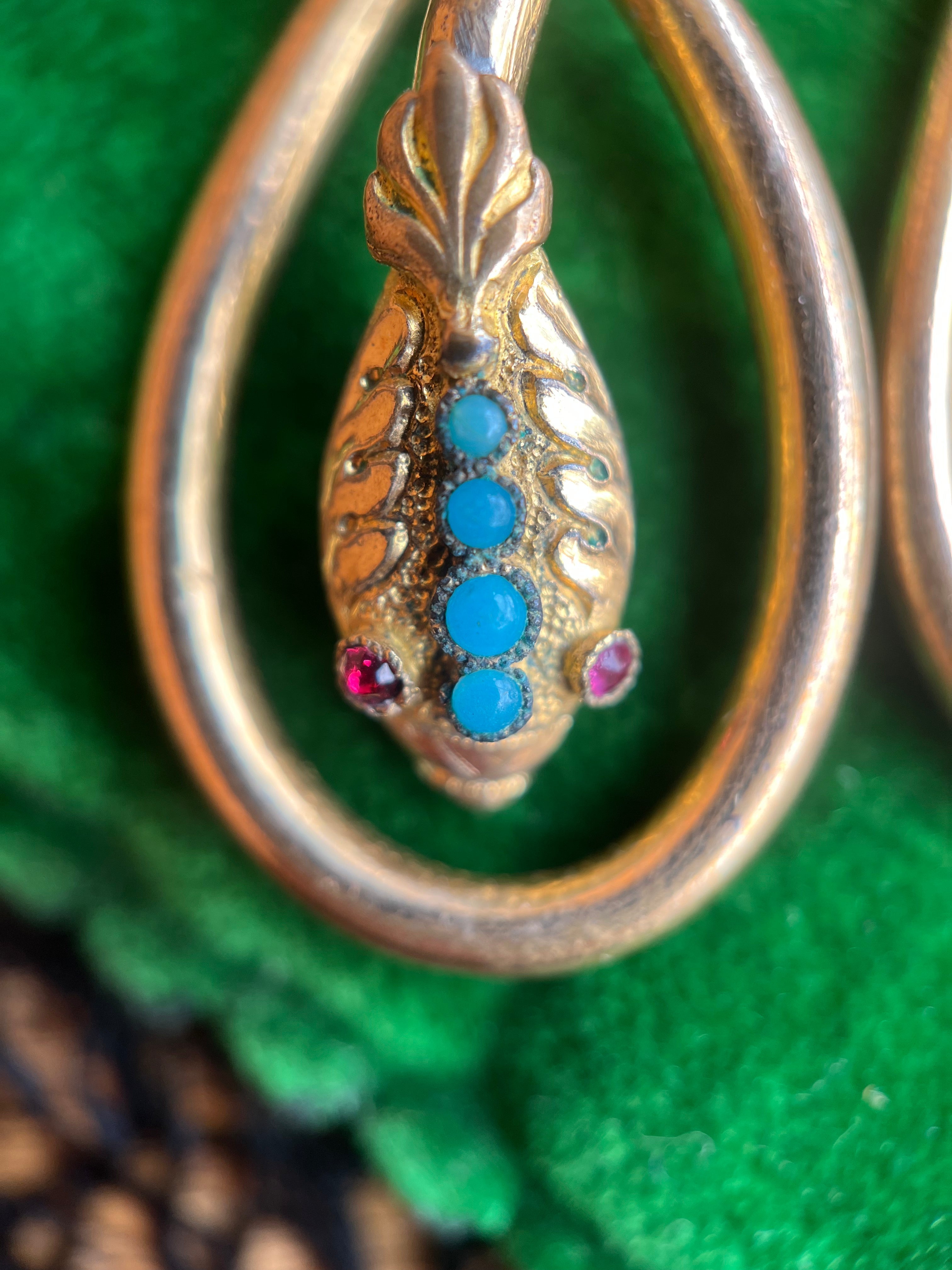 Victorian Snake Earrings