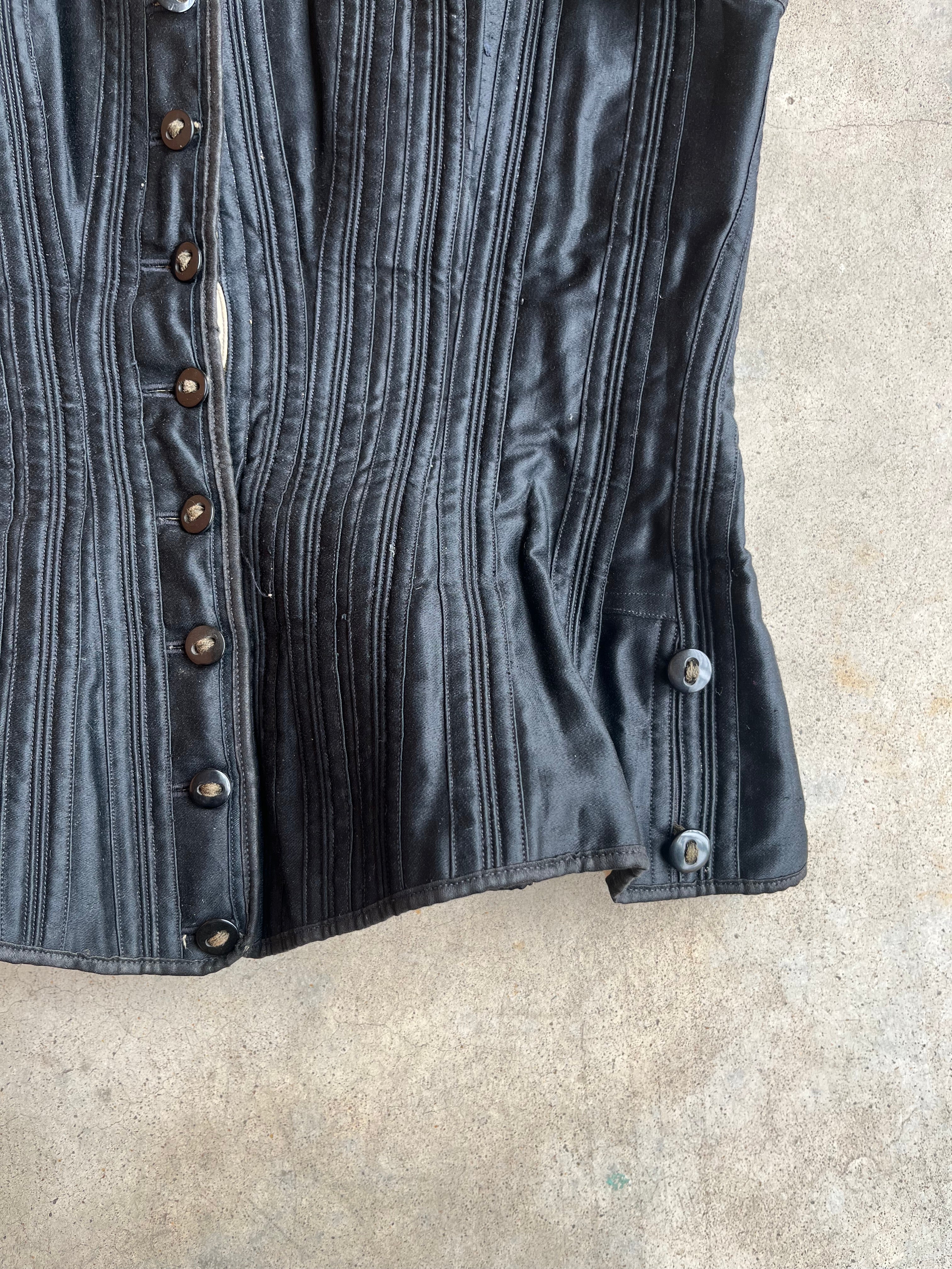 c. 1890s-1900s Black Health Corset