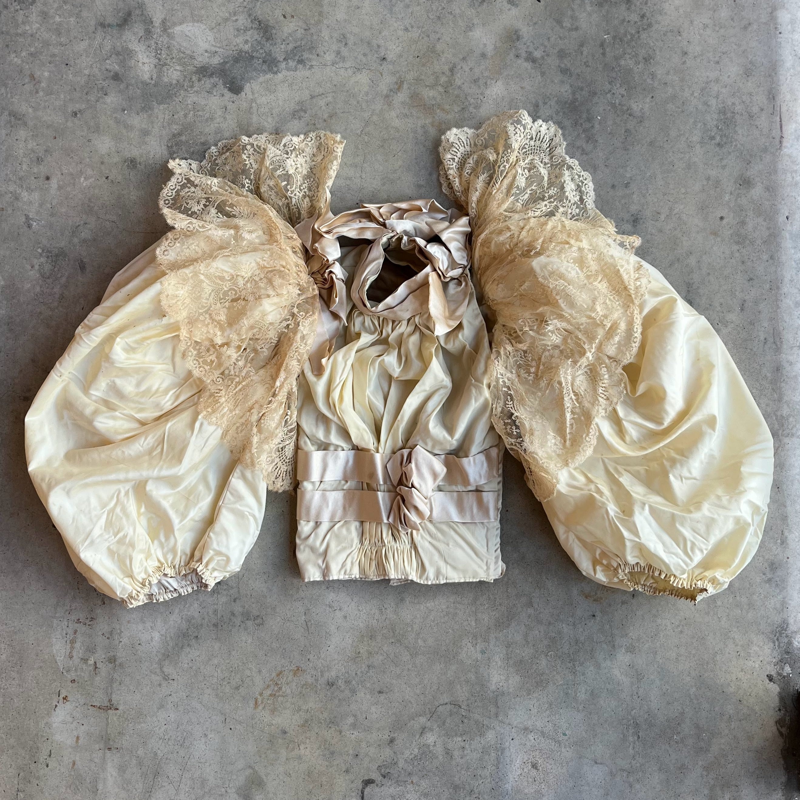 1890s Wedding Bodice + Shoes With Provenance