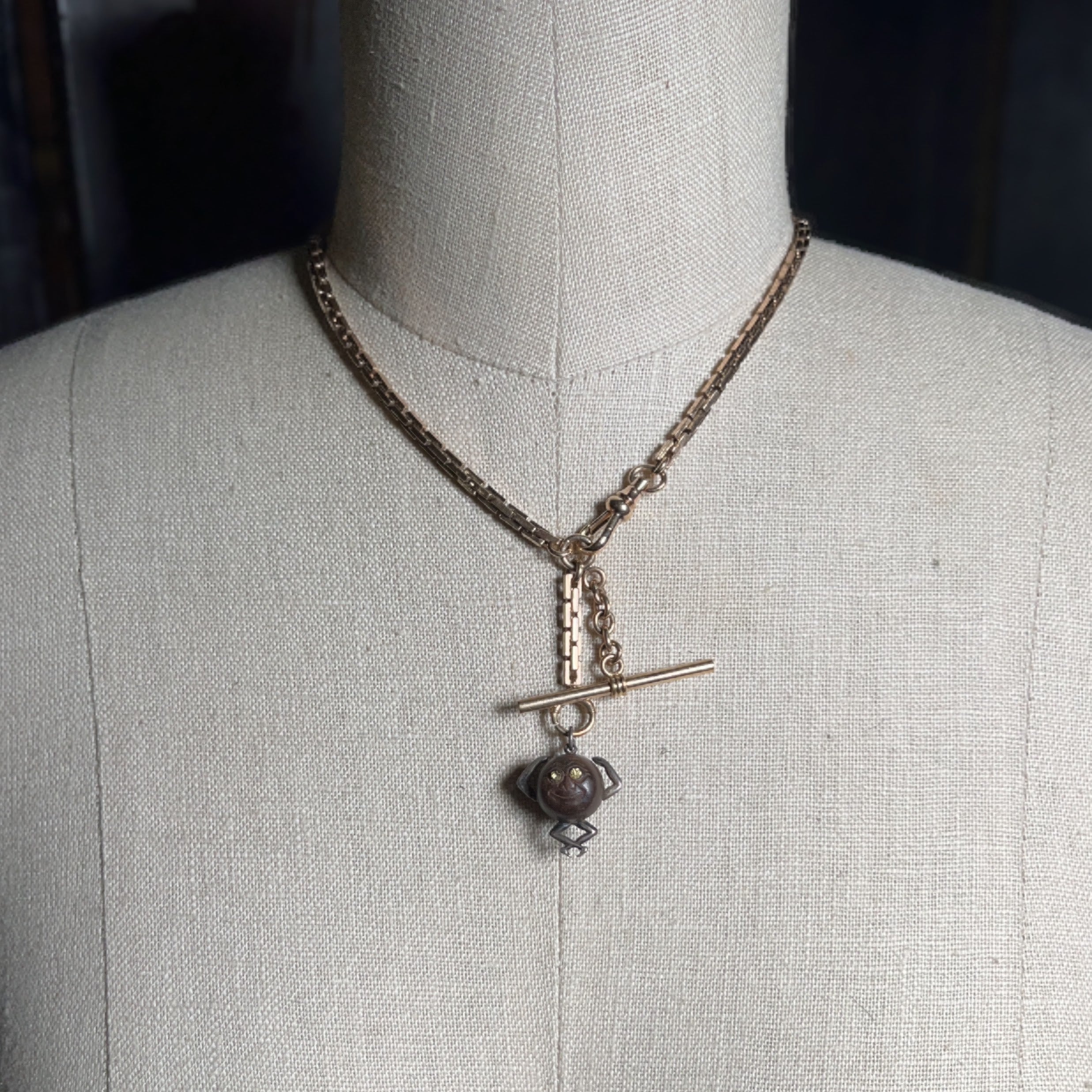 Early 20th c. "Touch Wud" Good Luck Charm
