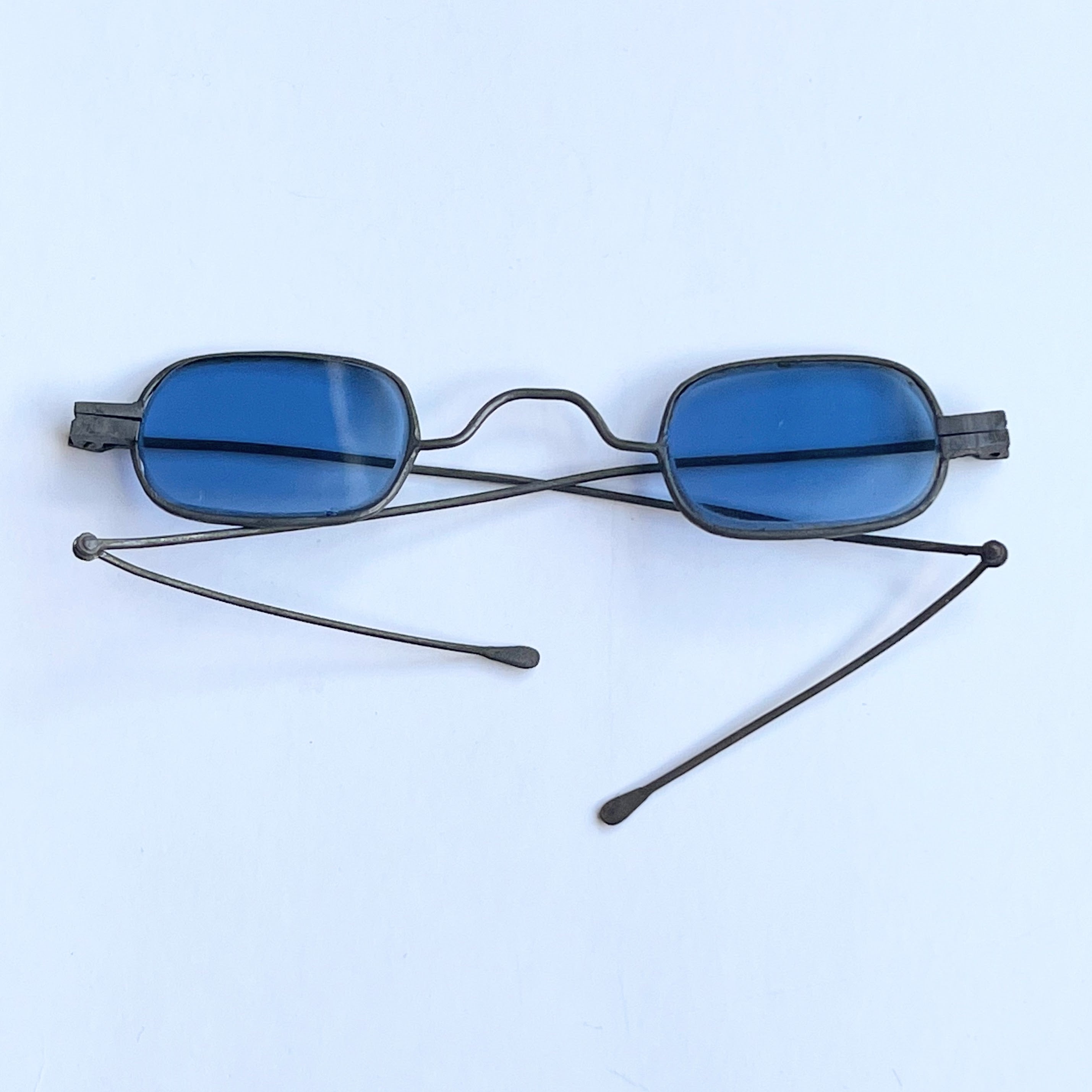 19th c. Blue Tinted Eyeglasses