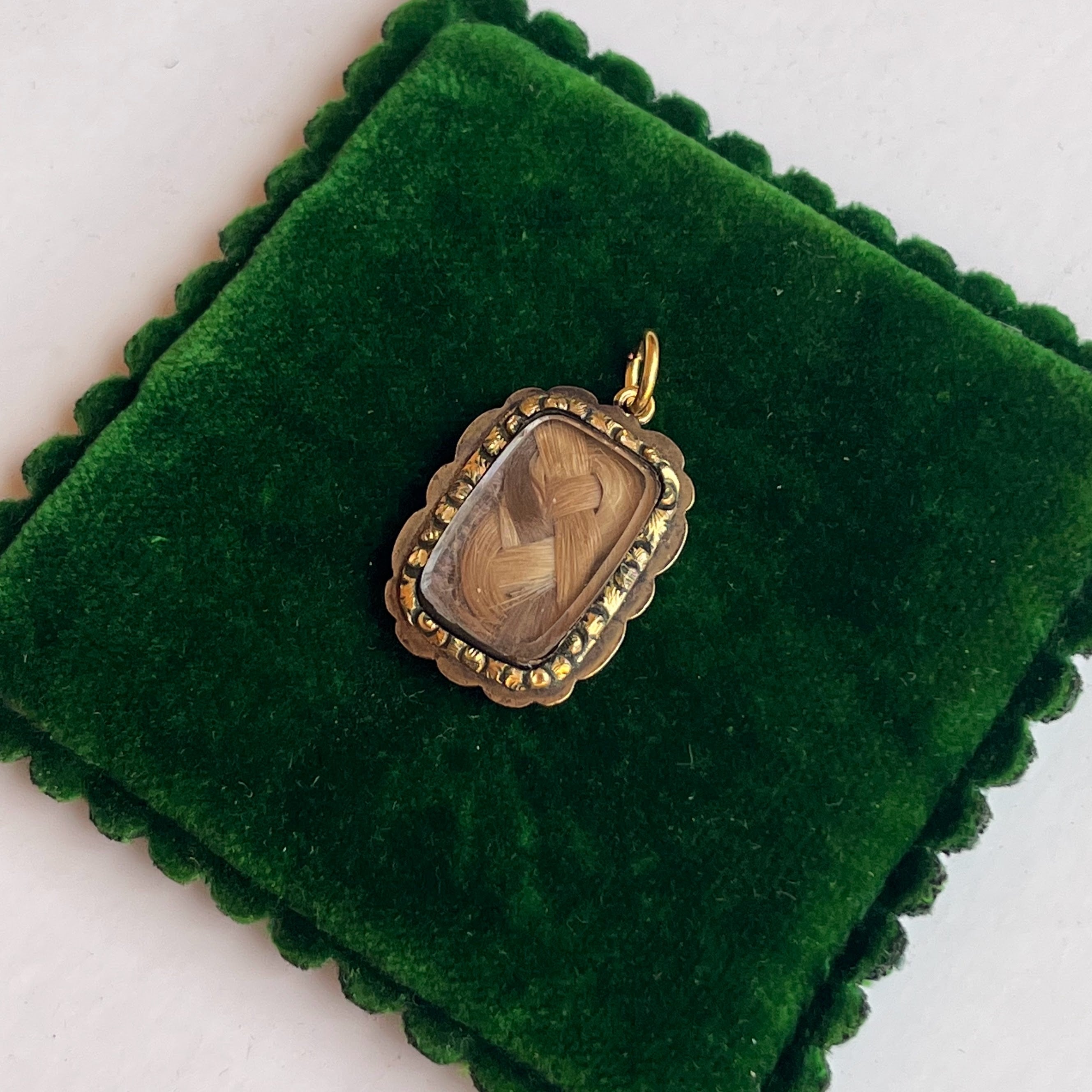 Early 19th c. Hair Locket Pendant