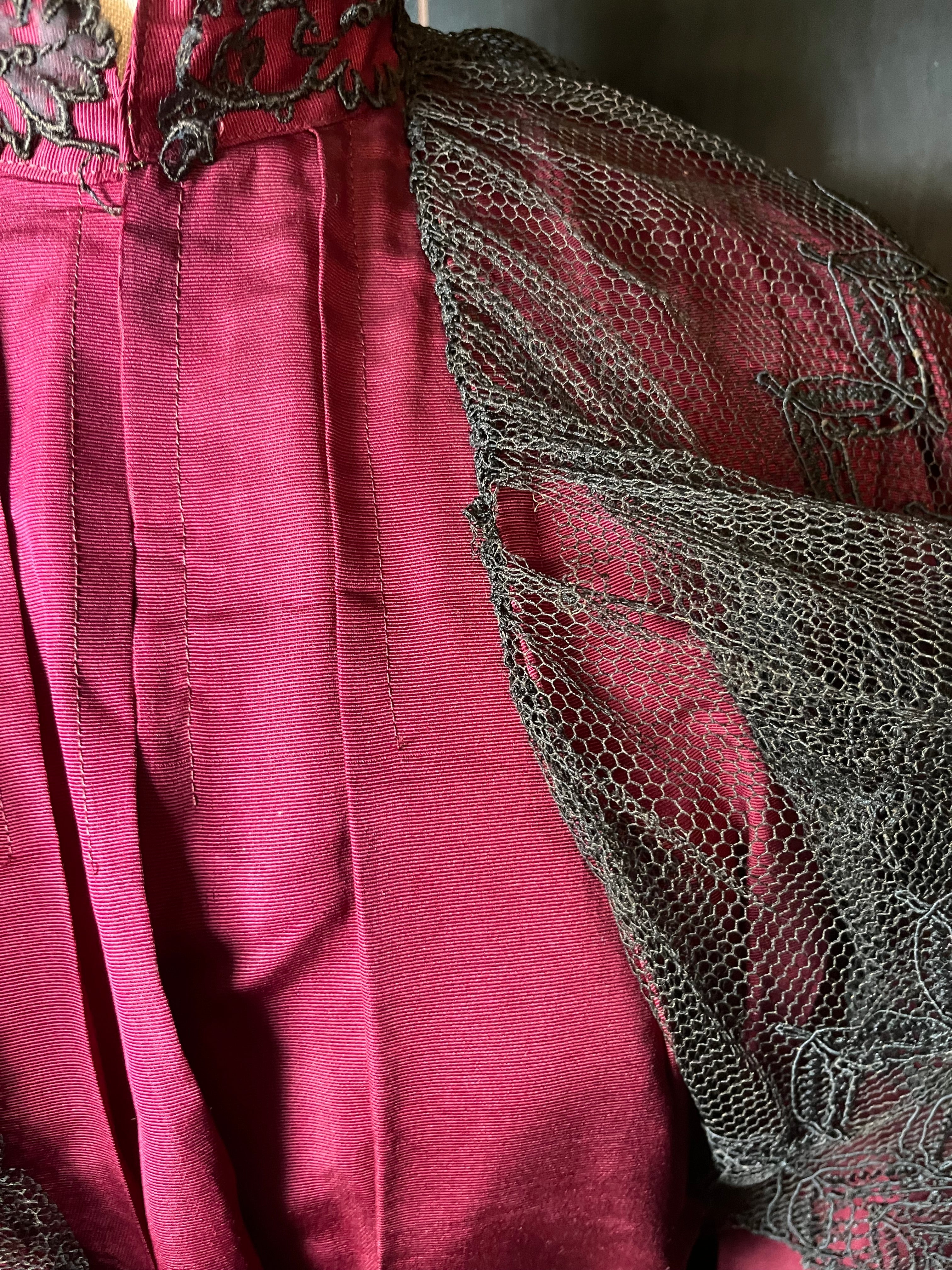 RESERVED | Early 1900s Edwardian Silk Tea Gown