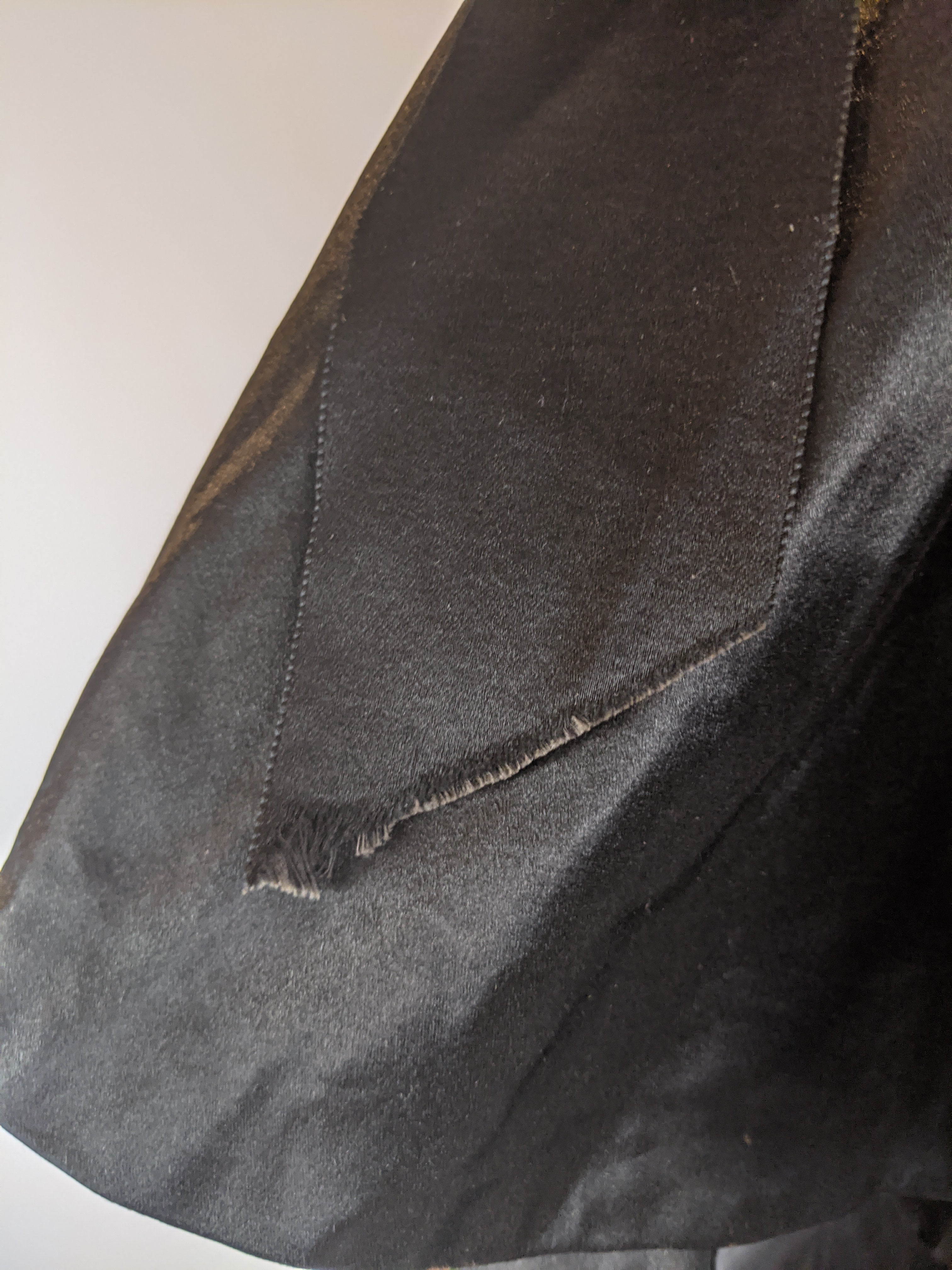 Victorian Black Silk Beaded Capelet