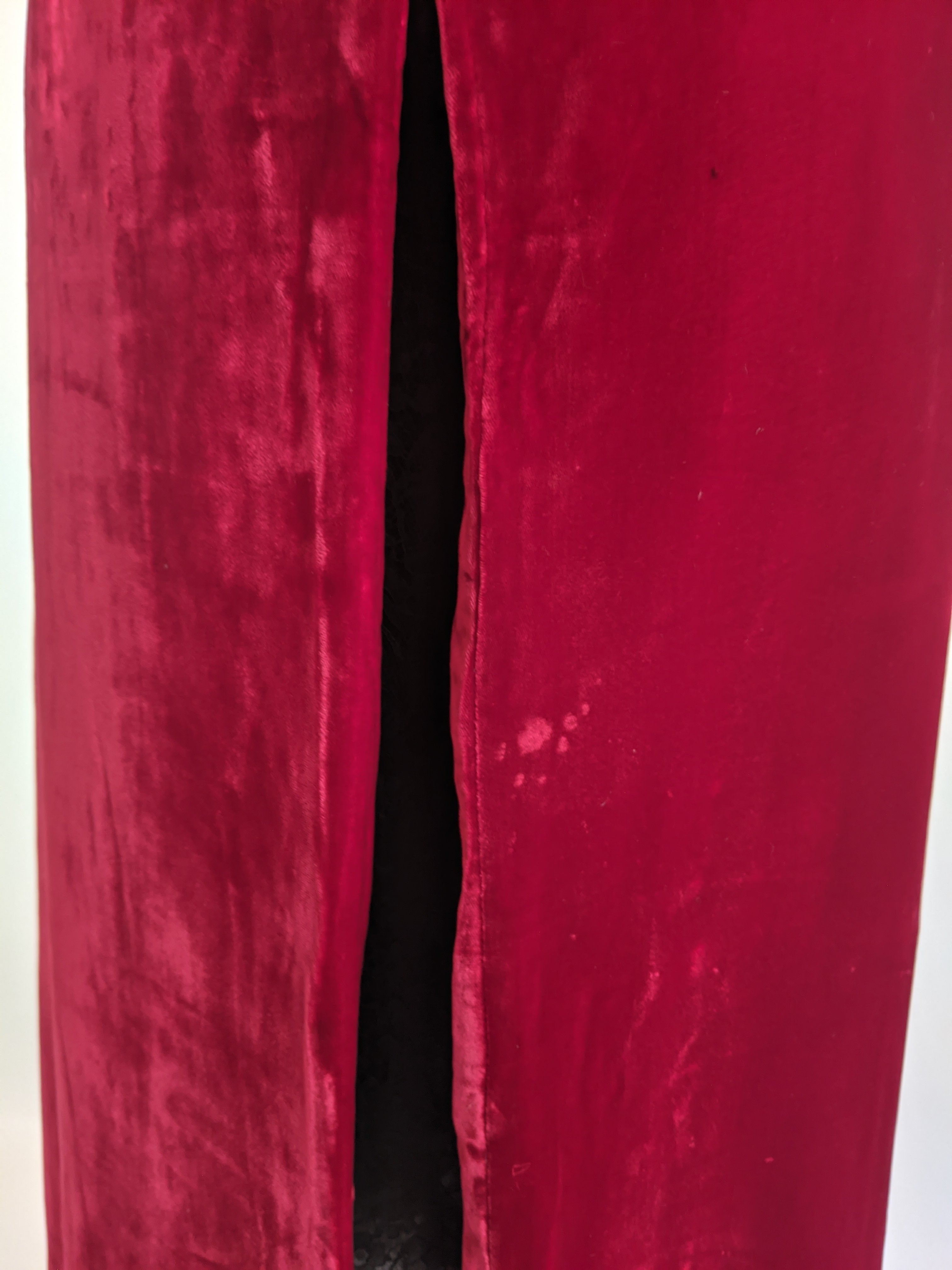 1930s Red Velvet Opera Coat | XS - Small