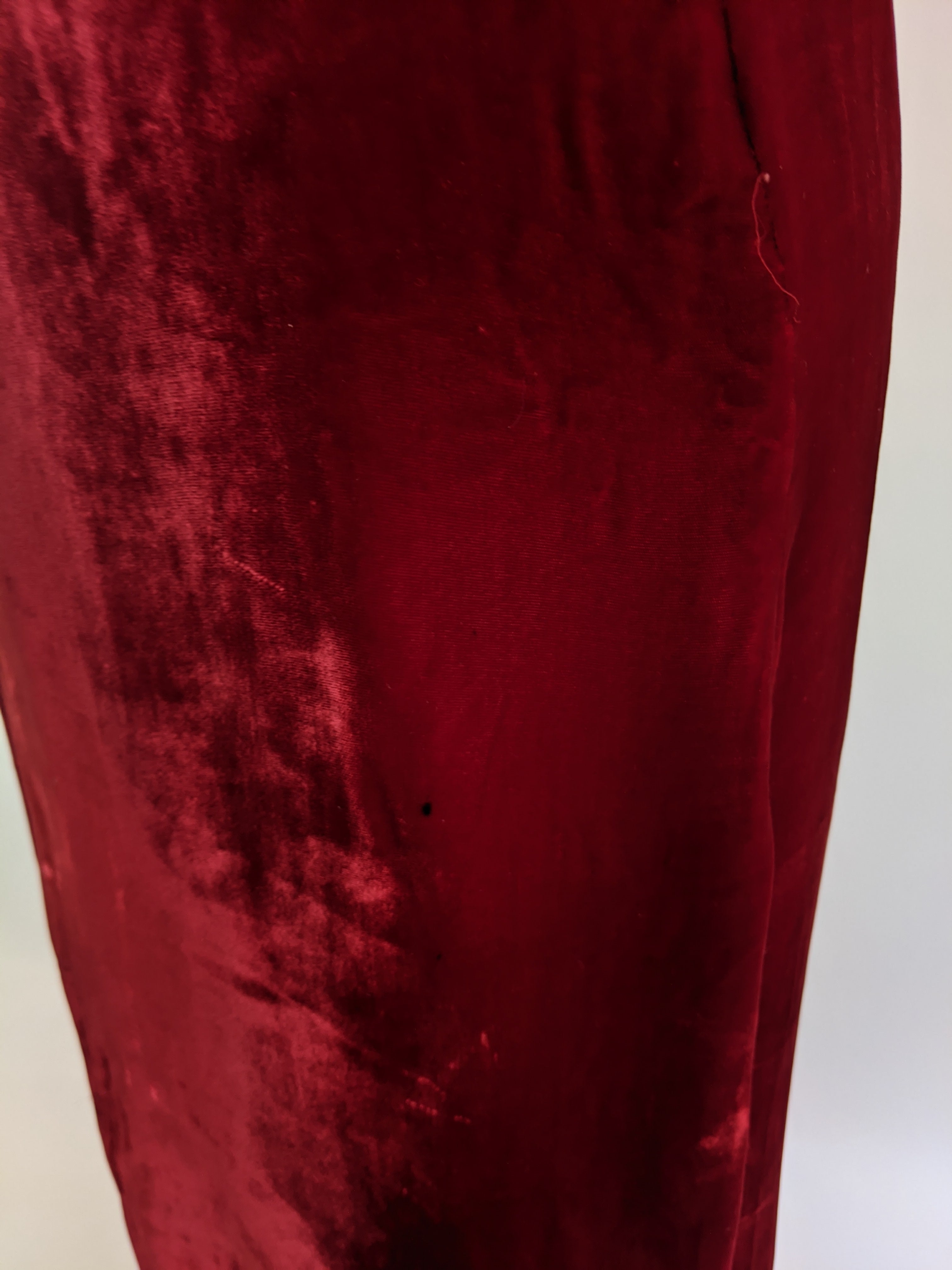 1930s Red Velvet Opera Coat | XS - Small
